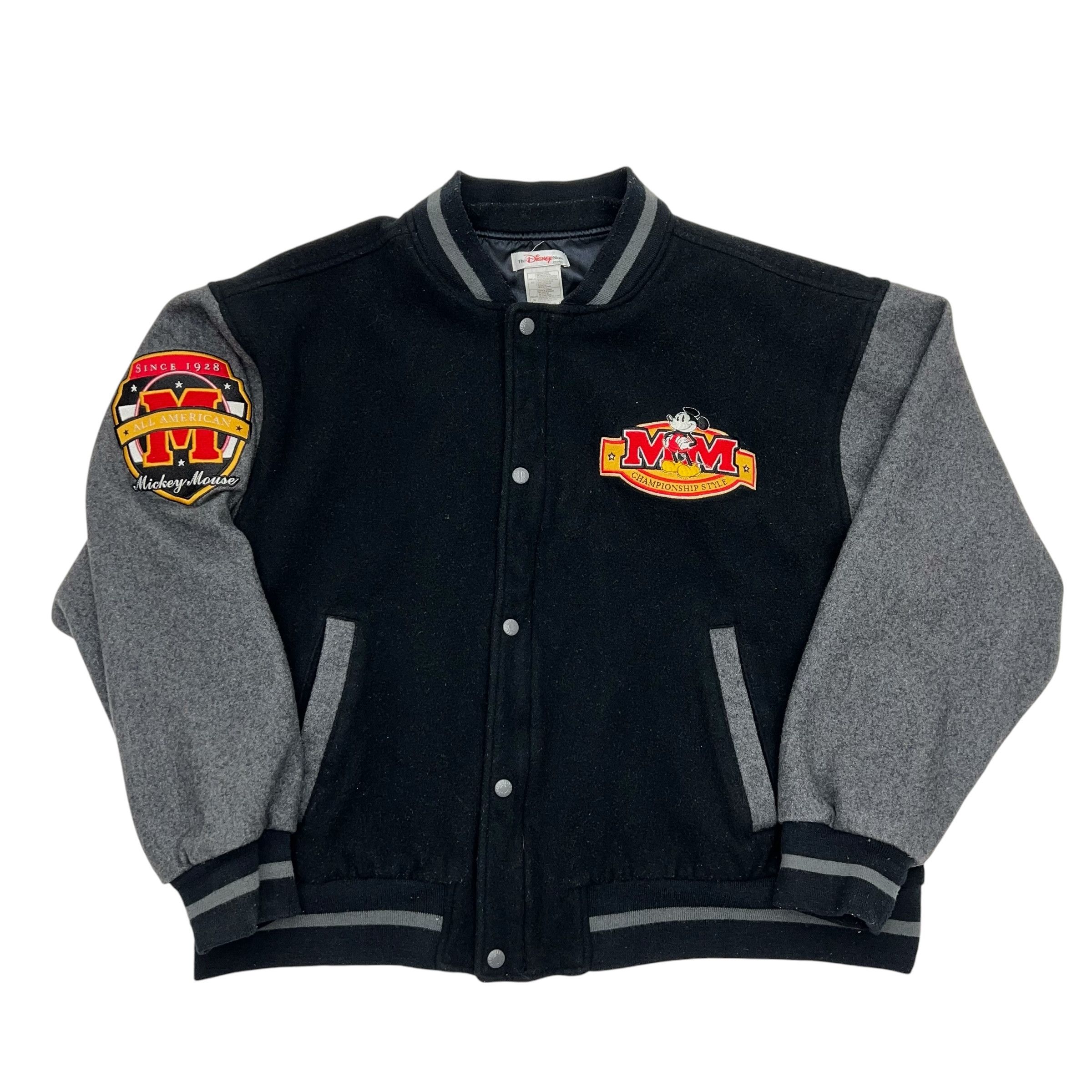 Disney × Mickey Mouse × Vintage Vintage Mickey Mouse Varsity Jacket Size US XL / EU 56 / 4 - 1 Thumbnail