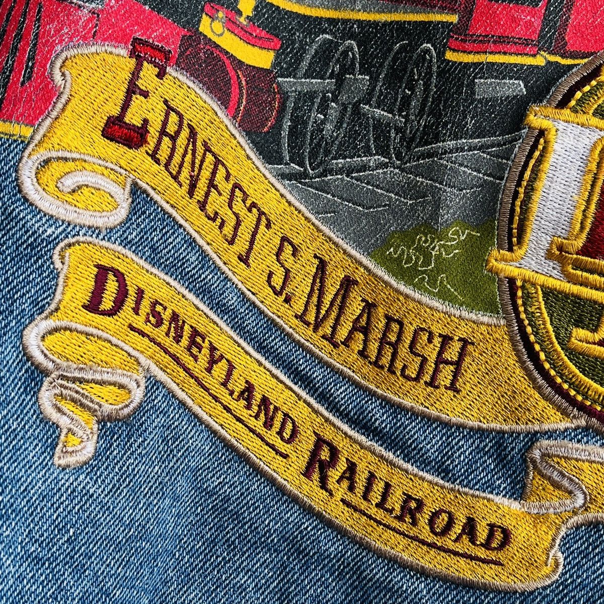 Other Vintage Disneyland Railroad Embroidered Denim Jacket XXL Size US XXL / EU 58 / 5 - 17 Thumbnail