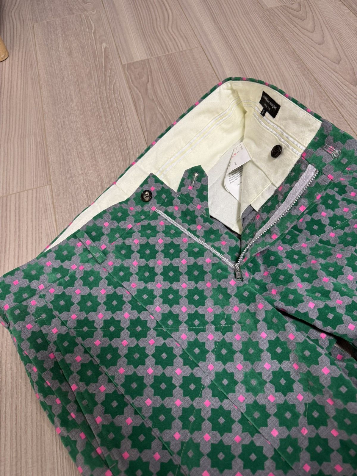 Comme des Garcons Homme Plus Comme des Garçons Homme Plus Floral Jacquard Runway Trousers Size US 34 / EU 50 - 10 Thumbnail