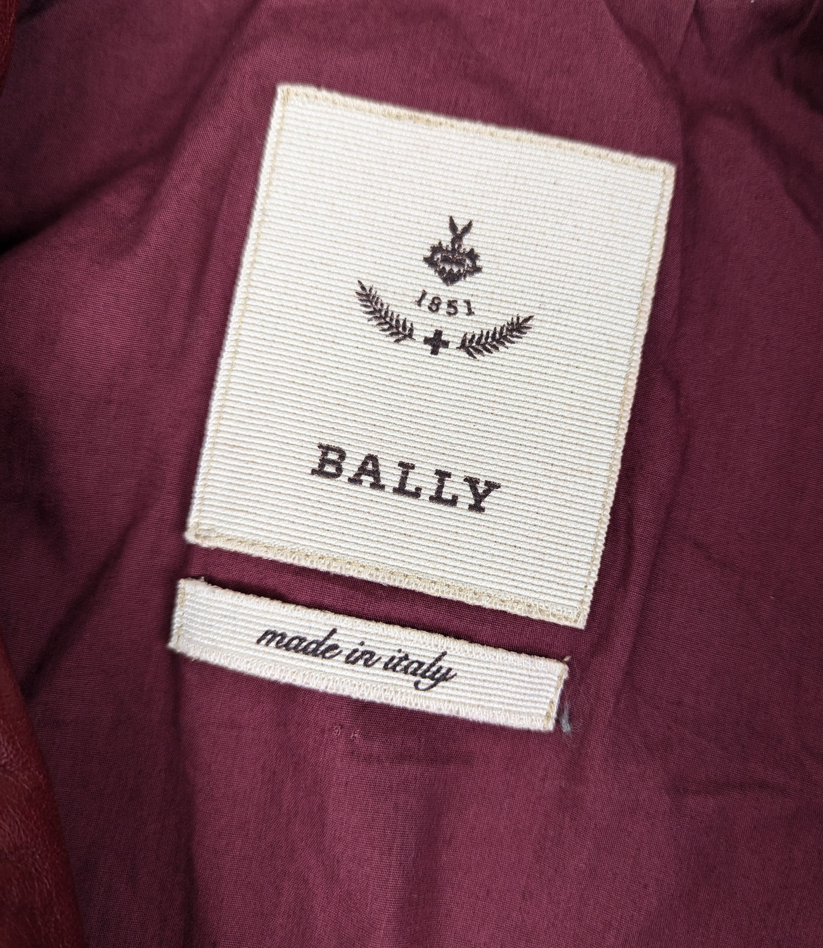Bally Bally leather red jacket Size S / US 4 / IT 40 - 9 Thumbnail