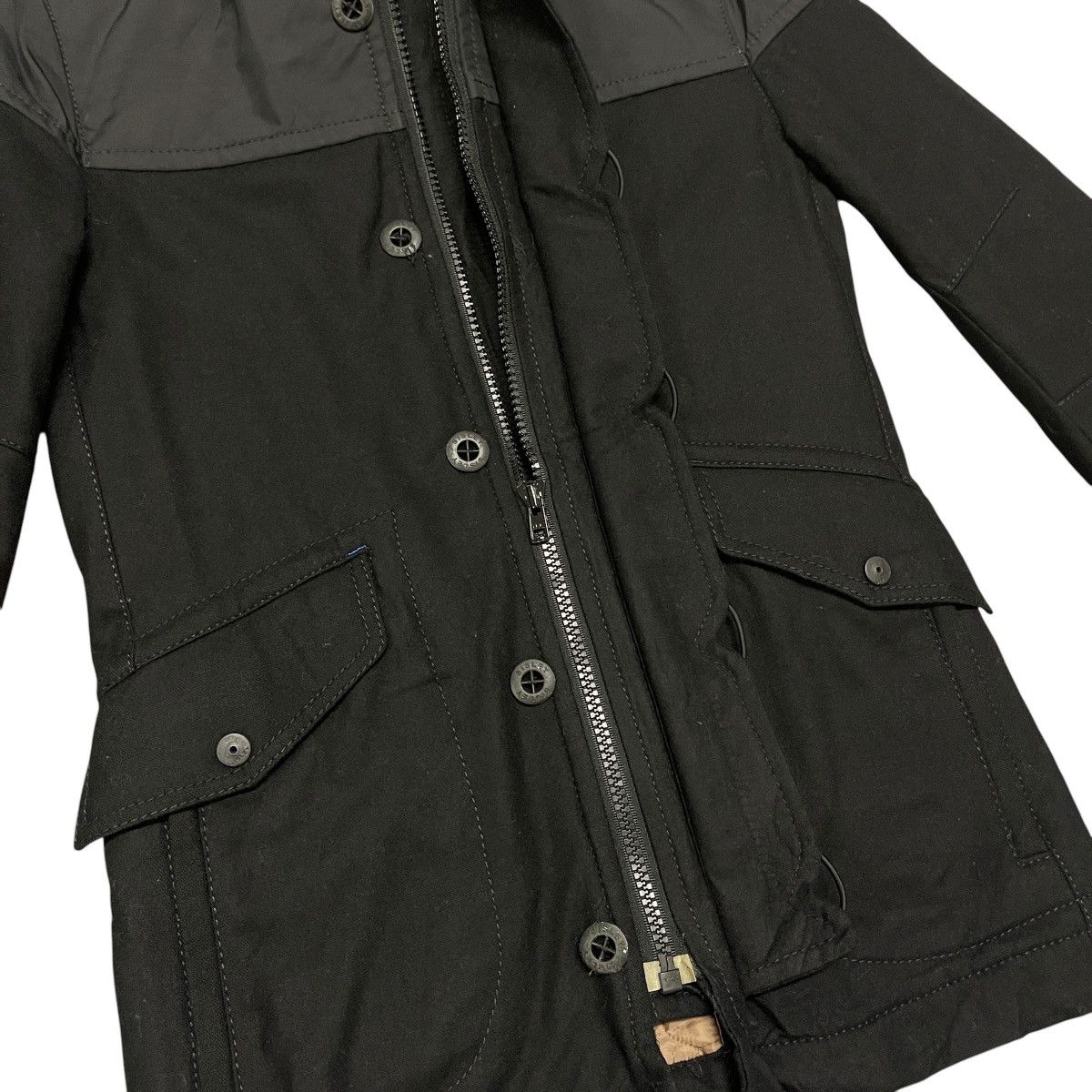 Sisley Sisley 2012 Archive Wool Hooded Parka Jacket - Made in Italy Size US S / EU 44-46 / 1 - 14 Thumbnail