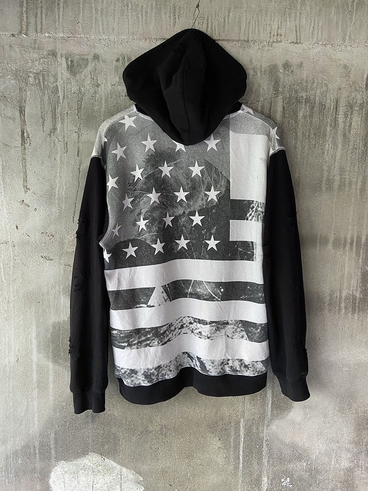 Hysteric Glamour × If Six Was Nine × Japanese Brand B ONE SOUL DISTRESSED HOODIE AMERICAN FLAG Size US L / EU 52-54 / 3 - 19 Thumbnail