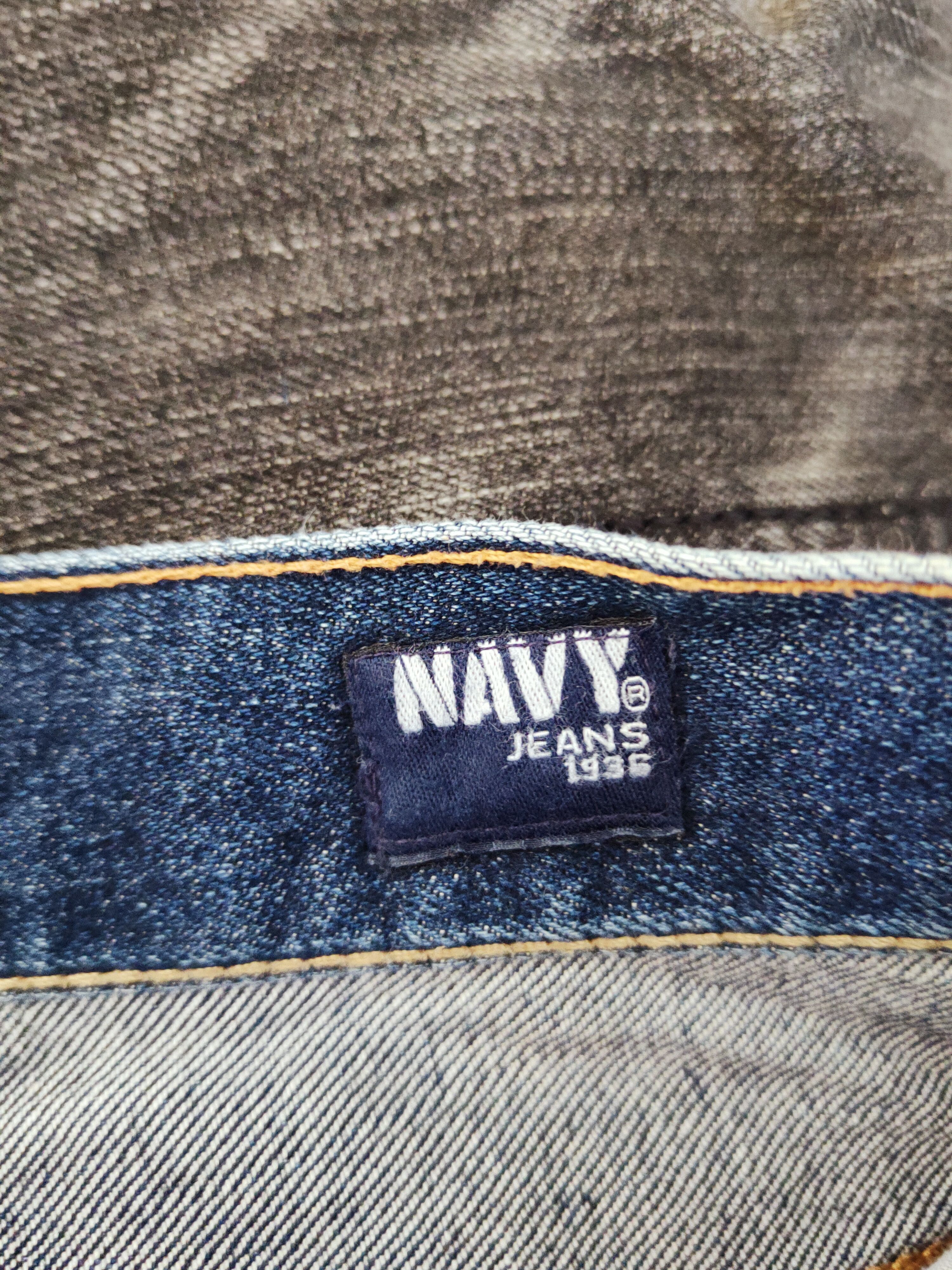 Japanese Brand Navy Dark Blue Distressed Ripped Jeans #W608 Size 30" / US 8 / IT 44 - 16 Thumbnail