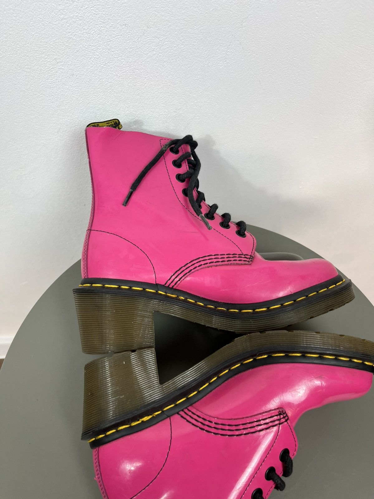 Dr. Martens Pink Dr. Martens Boots EU 36 UK 3 US 5 Leather Size US 5 / IT 35 - 11 Thumbnail