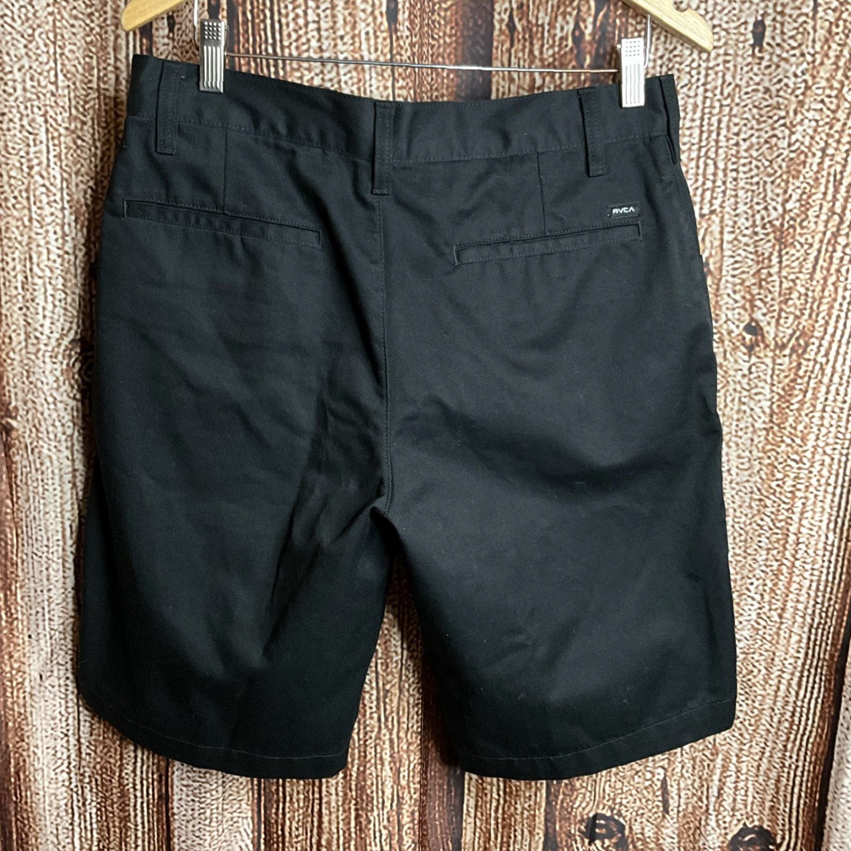RVCA RVCA Balance Of Opposites Black Shorts Americana Fit Men's 31 Size US 31 - 3 Thumbnail