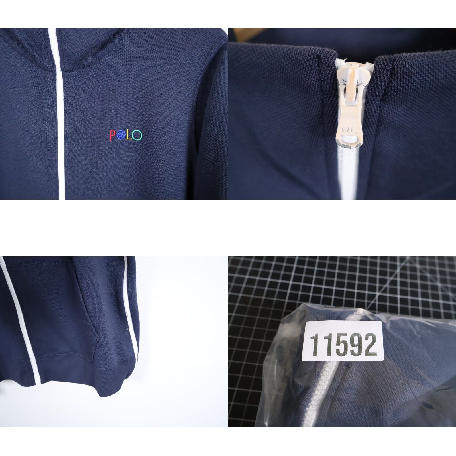 Polo Ralph Lauren Polo Ralph Lauren US Open Jacket Women's Large Dark Blue Cotton Zip Up Tennis Size L / US 10 / IT 46 - 9 Thumbnail