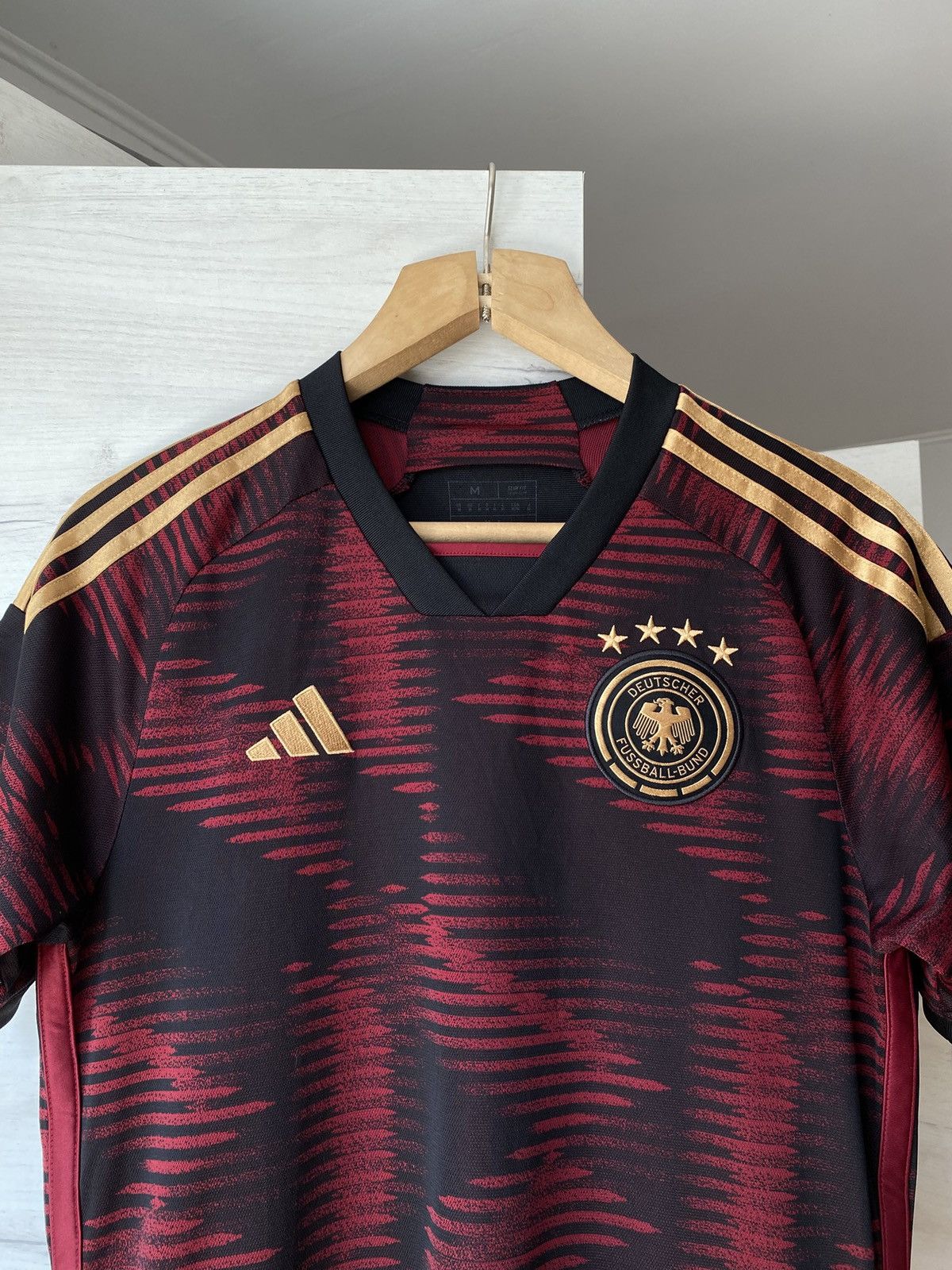 Adidas Adidas Germany Away Jersey Red Black Size M Football Size US M / EU 48-50 / 2 - 2 Thumbnail