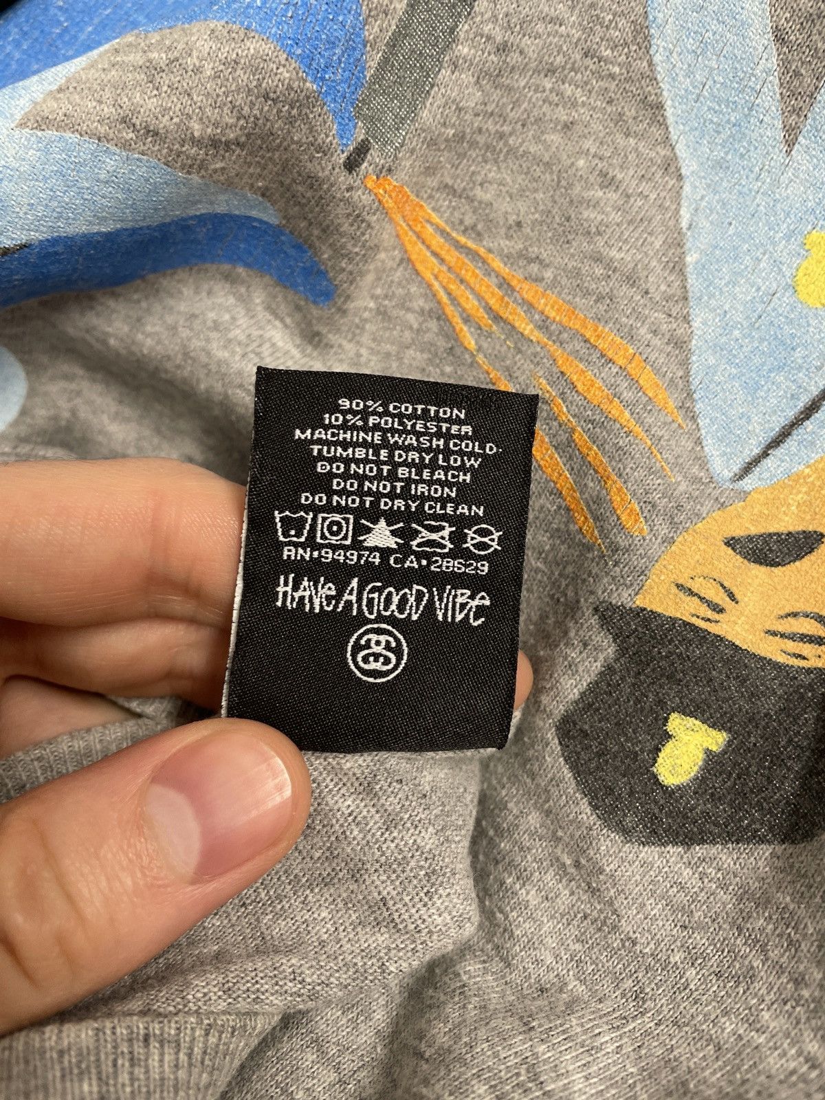 Stussy Vintage Stussy Jayson Musson T Shirt Dolphin Static Medium M Size US M / EU 48-50 / 2 - 7 Thumbnail