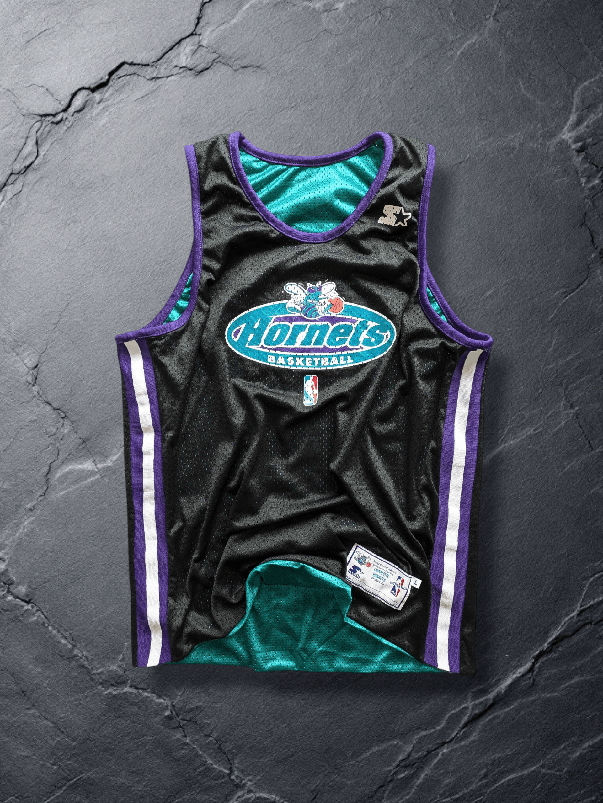 Starter 1998-1999 Starter x NBA Charlotte Hornets Reversible Jersey Size US L / EU 52-54 / 3 - 3 Thumbnail
