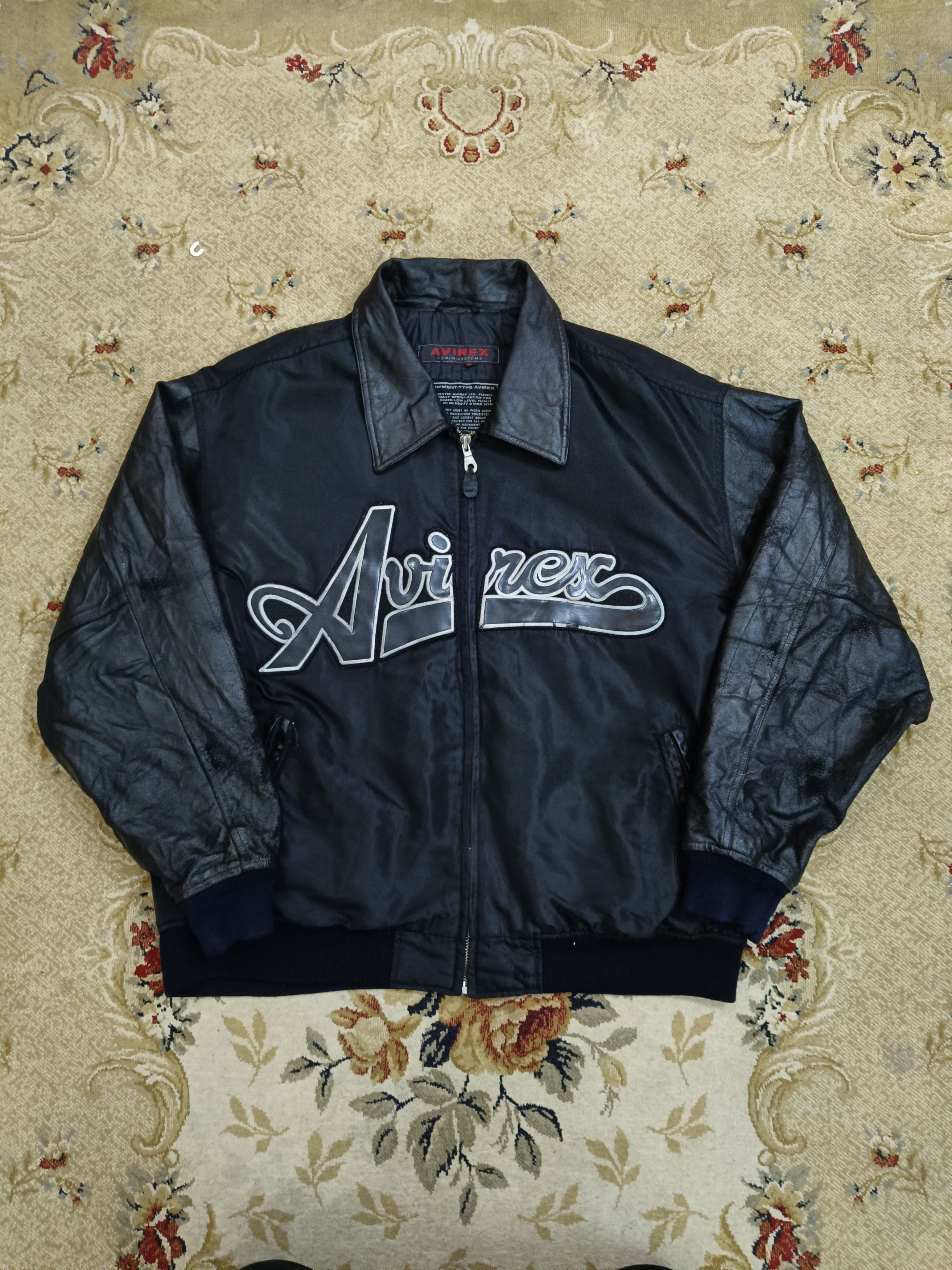 Avirex × Vintage Avirex Leather Sleeves with Big Spellout Size US XL / EU 56 / 4 - 1 Thumbnail