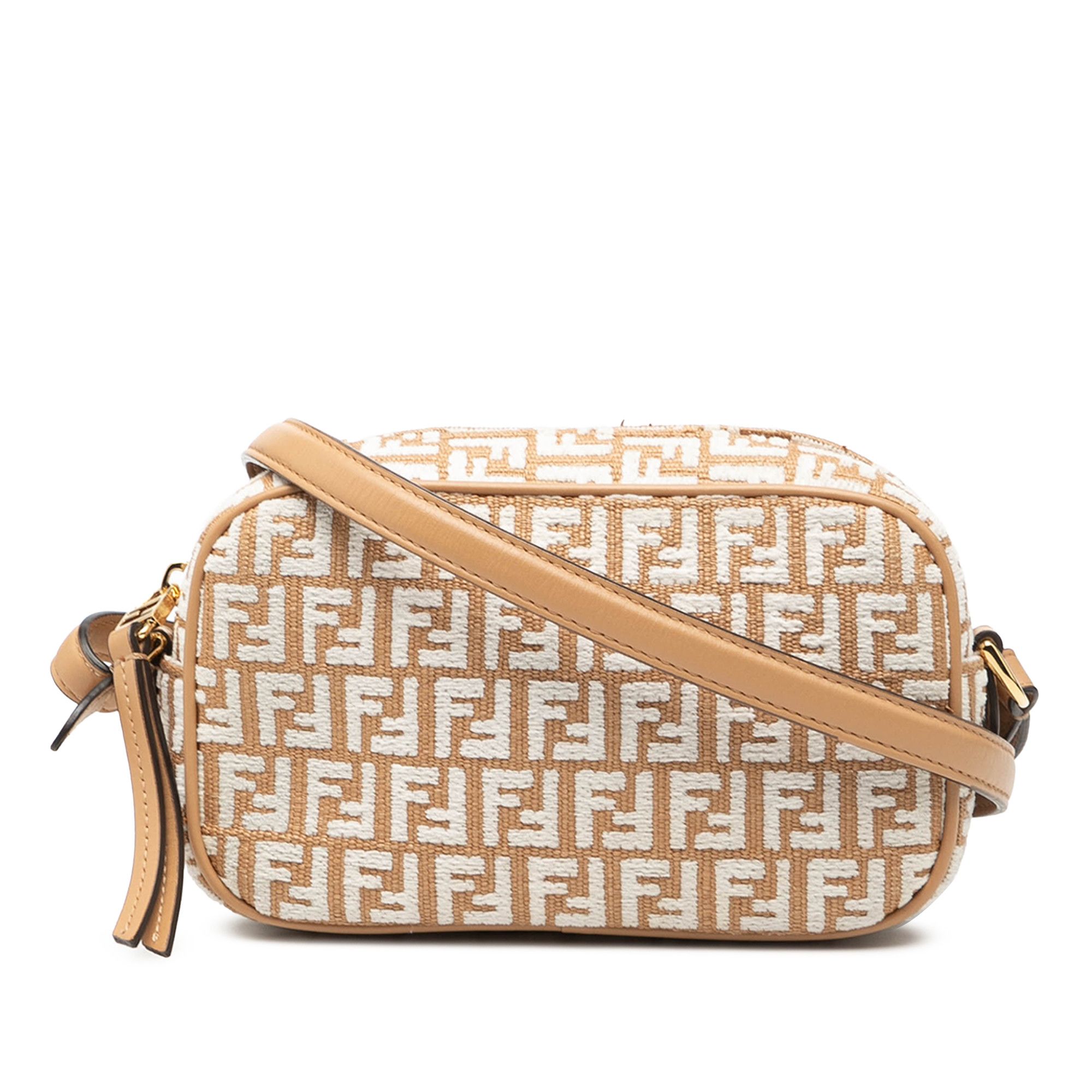 Fendi Fendi Mini Raffia FF 1974 Camera Bag Size ONE SIZE - 1 Thumbnail