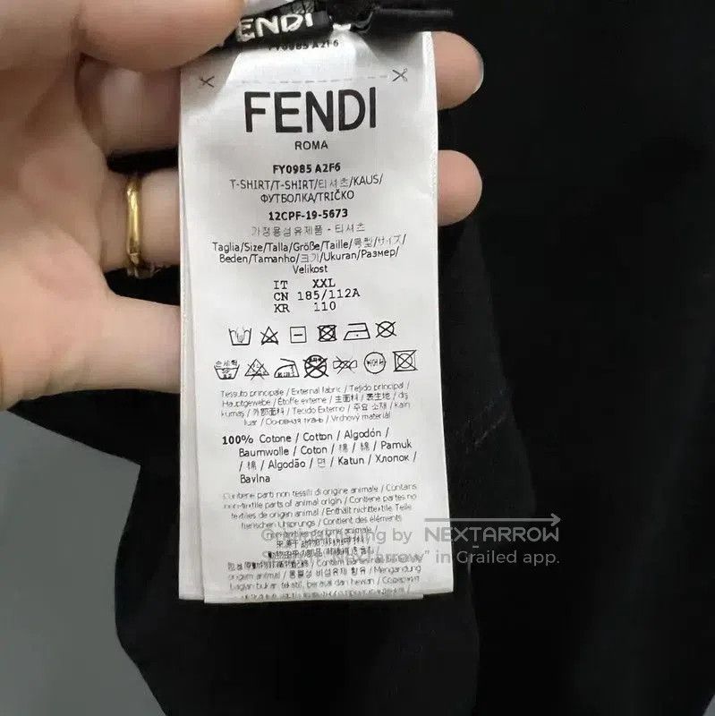 Fendi Fendi Black Short Sleeve Cotton Polo Shirt . Size US XXL / EU 58 / 5 - 4 Thumbnail
