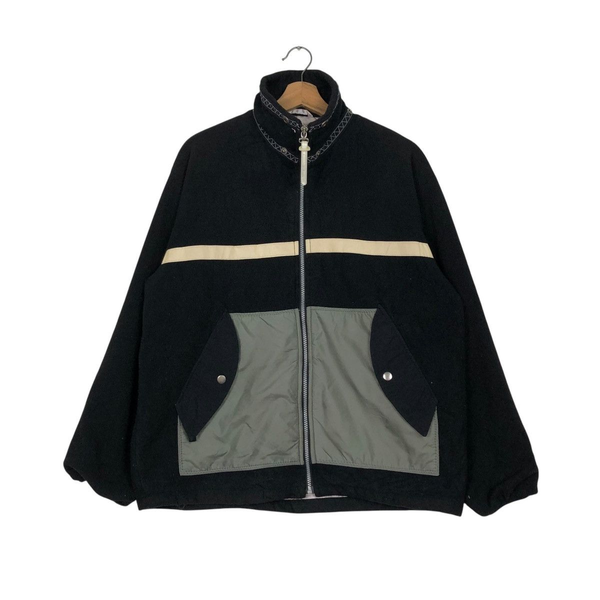 Hysteric Glamour 🔥VINTAGE BOMBER JACKET BESCHWA STRIPED DESIGN Size US L / EU 52-54 / 3 - 3 Thumbnail