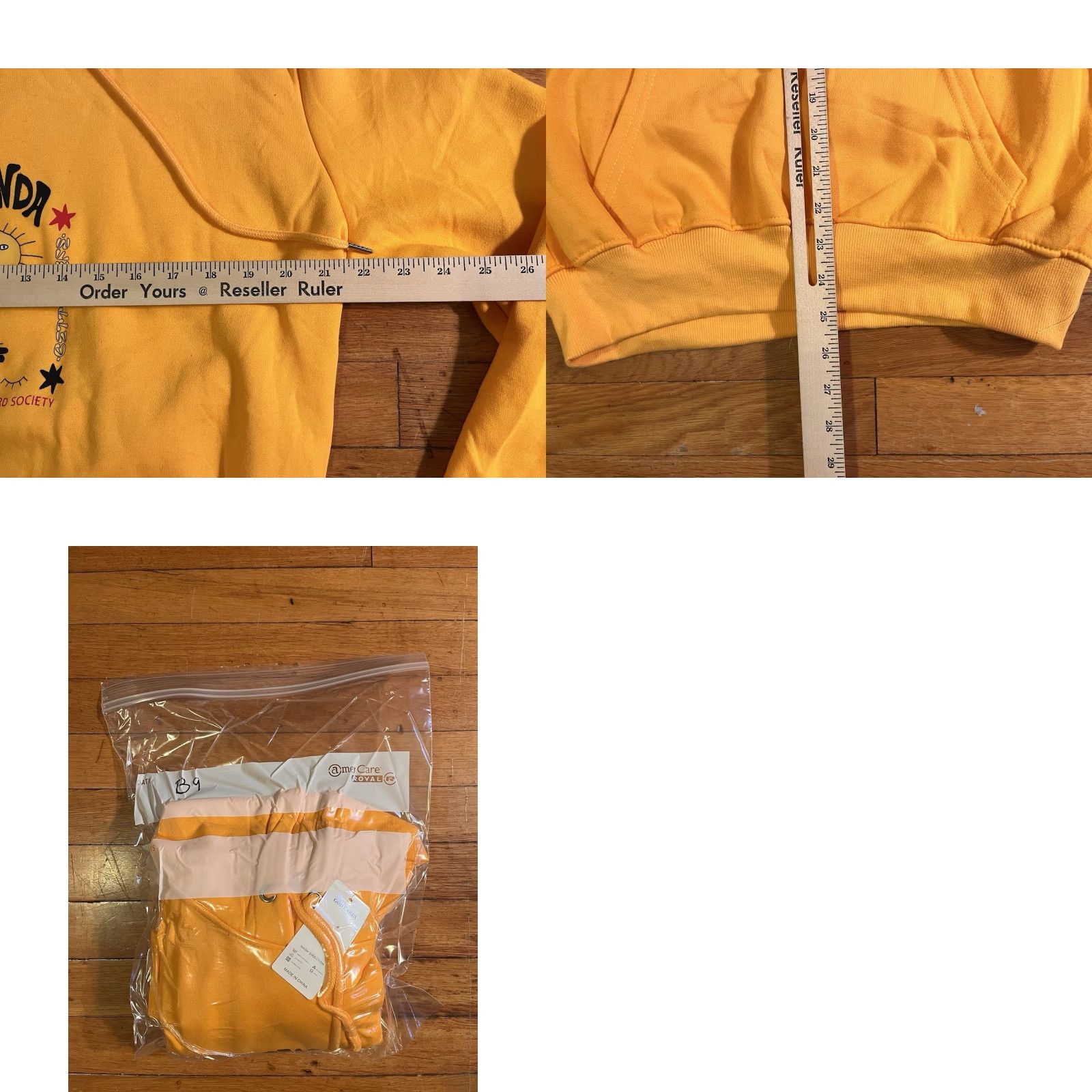 Vintage Uganda Skateboard Society Hoodie Mens XXL Yellow Logo Graphic Print Fleece Pullover Hooded Regular Size US XXL / EU 58 / 5 - 8 Thumbnail