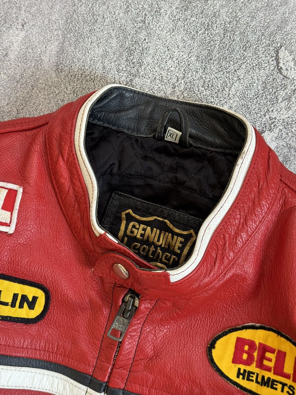 Red Bull Red Bull XL genuine leather racing motorcycle jacket biker Size US XL / EU 56 / 4 - 7 Thumbnail