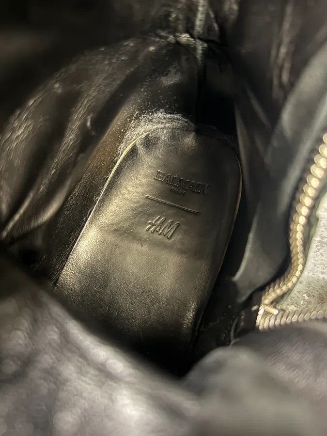 Balmain AW2015 Balmain H&M Black Ankle Leather Boots Size US 11 / EU 44 - 10 Thumbnail