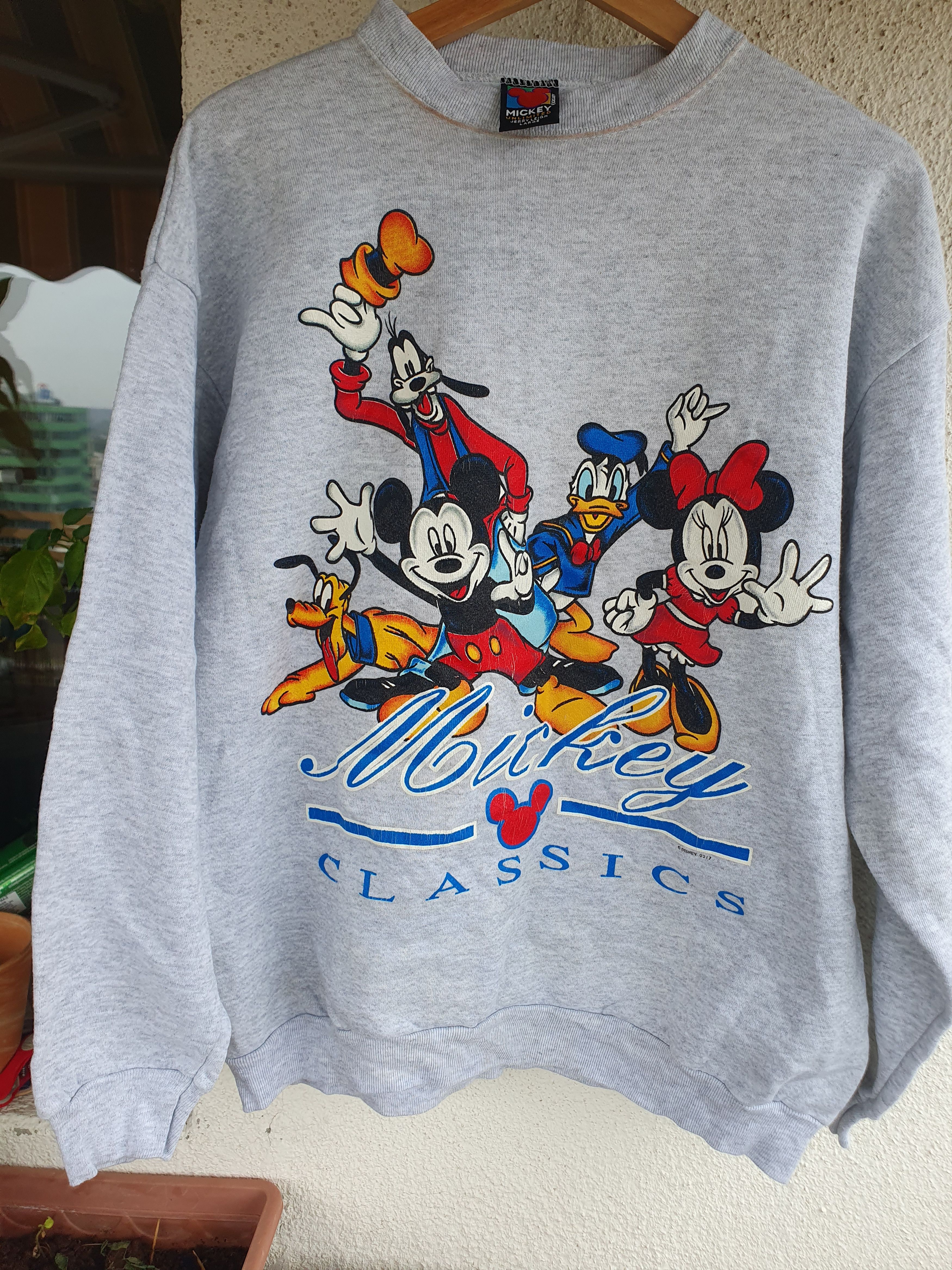 Disney × Mickey Mouse × Vintage Disney Mickey Unlimited Vintage Made in USA Sweatshirt L/M Size US L / EU 52-54 / 3 - 4 Thumbnail