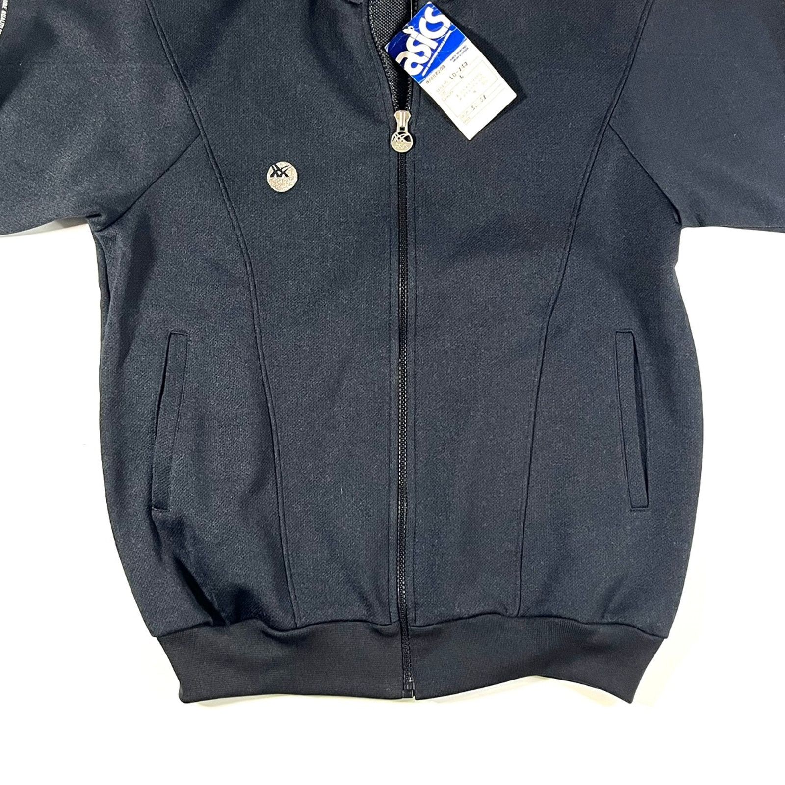 Japanese Brand × Vintage BNWT Vintage 1990’s ASICS Track Jacket Black Medium Size US M / EU 48-50 / 2 - 7 Thumbnail