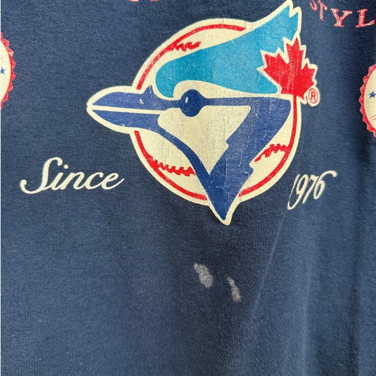 Vintage VTG 90s Toronto Blue Jays MLB T Shirt Sz L Blue White Size US L / EU 52-54 / 3 - 4 Thumbnail