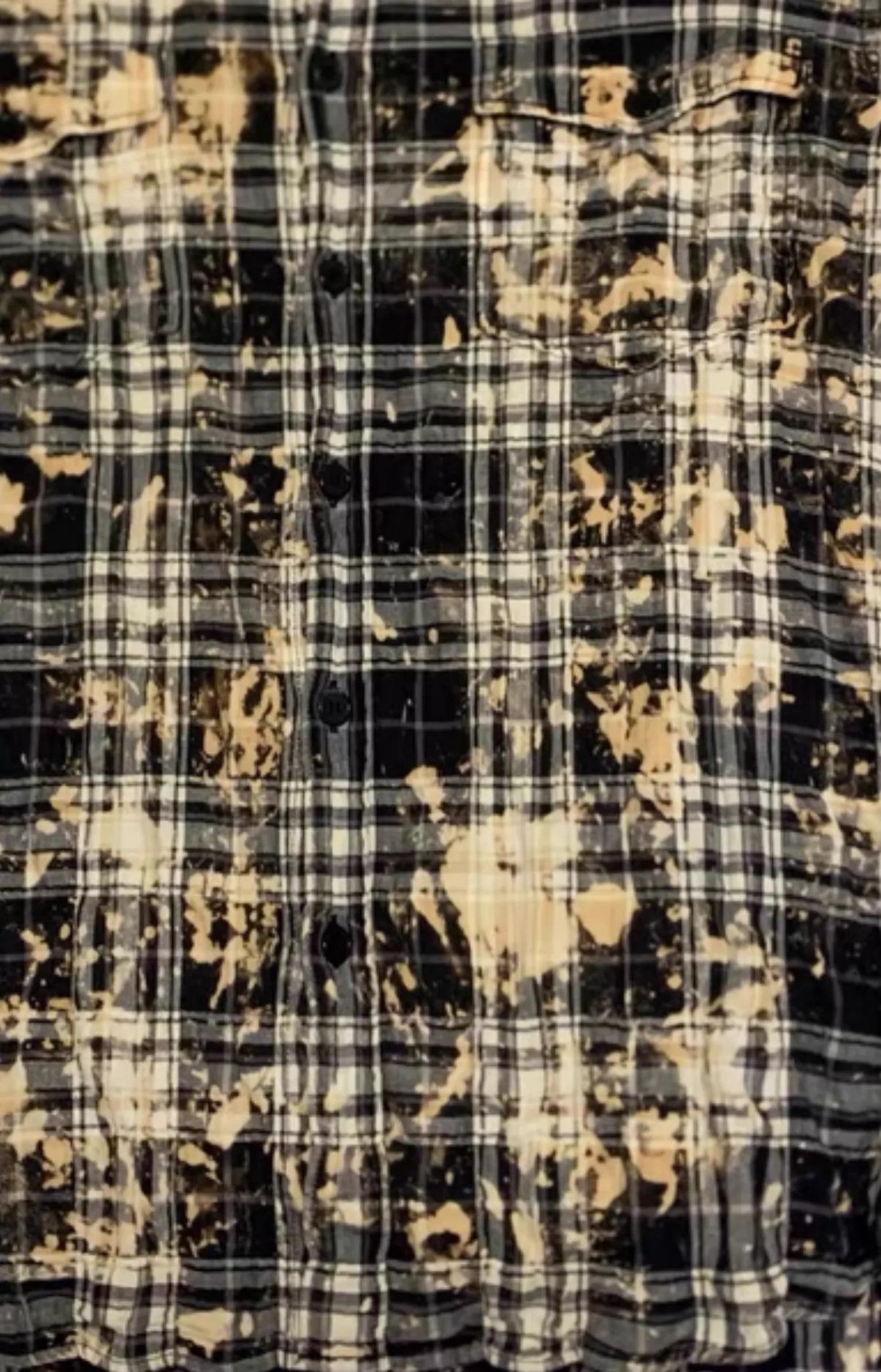 Saint Laurent Paris SLP Flame Render Yellow Check Ink Splatter Shirt S Size US S / EU 44-46 / 1 - 5 Thumbnail