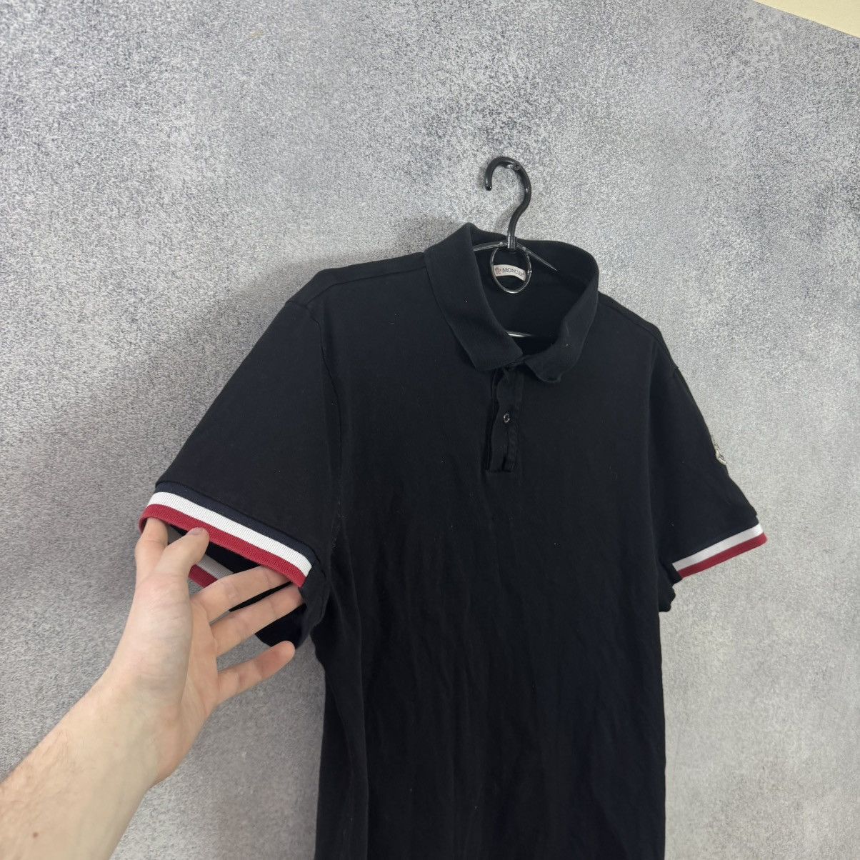 Moncler Moncler Polo T-shirt Logo sleeve Size US L / EU 52-54 / 3 - 4 Thumbnail