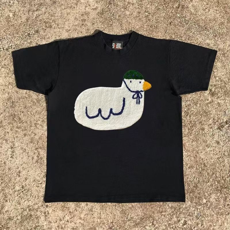 Japanese Brand × Vintage Cartoon duck print black casual cotton tee Size US M / EU 48-50 / 2 - 1 Thumbnail