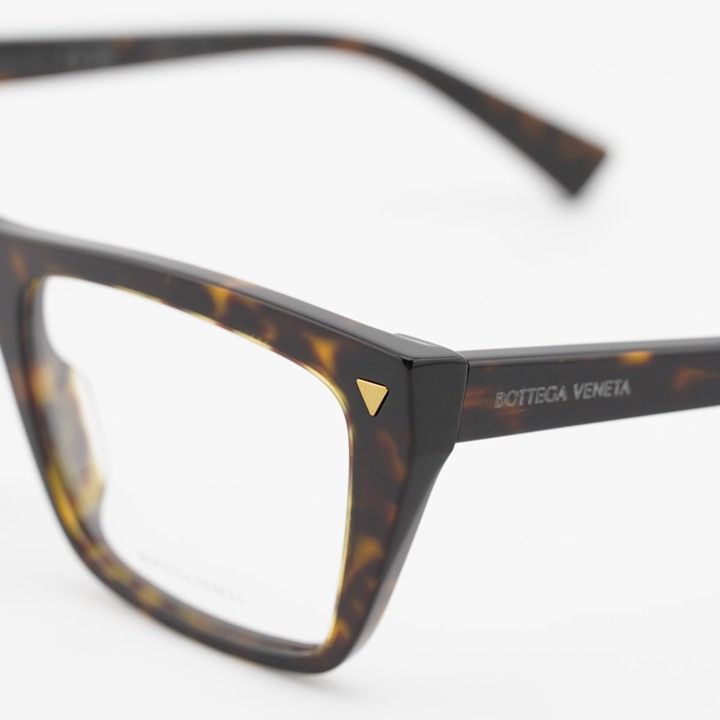 Bottega Veneta Bottega Veneta BV1258O 002 Eyeglasses Havana 53mm Rectangle Size ONE SIZE - 3 Thumbnail