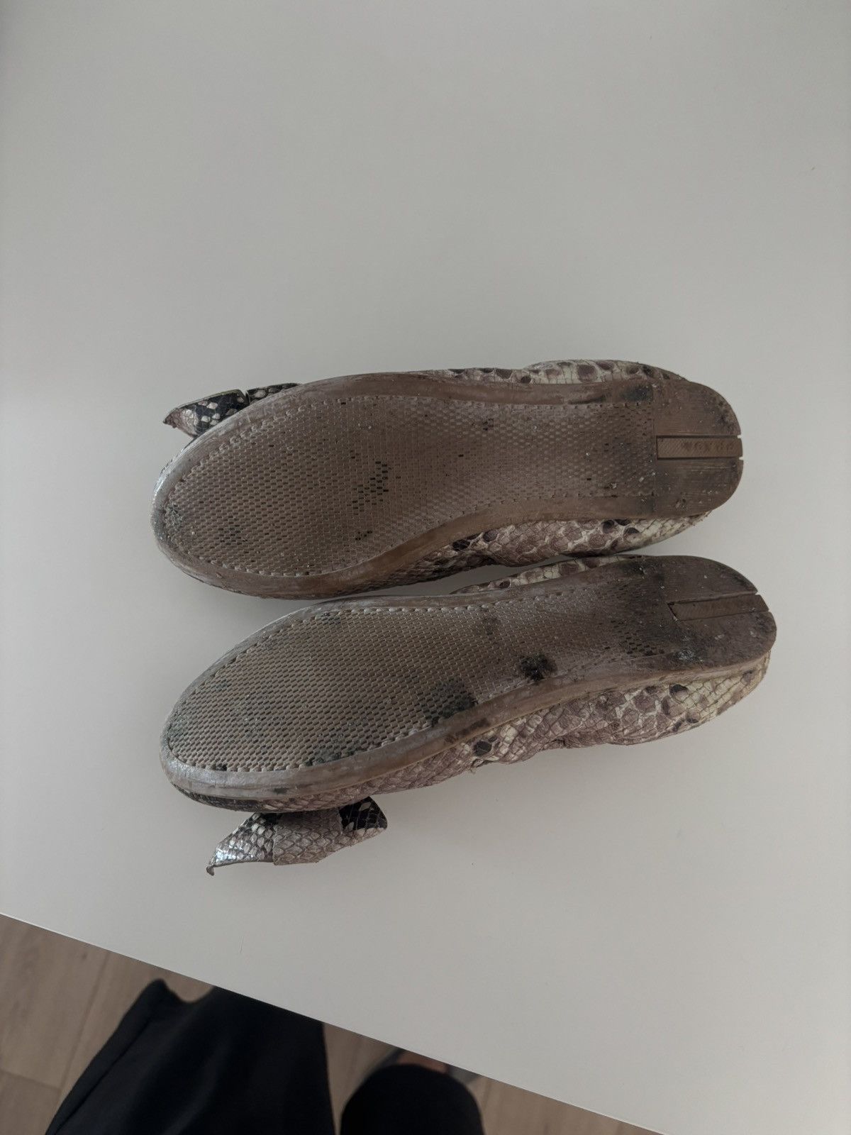 Prada Prada Snakeskin Ballerina Flats Size 36 Size US 5 / IT 35 - 5 Thumbnail