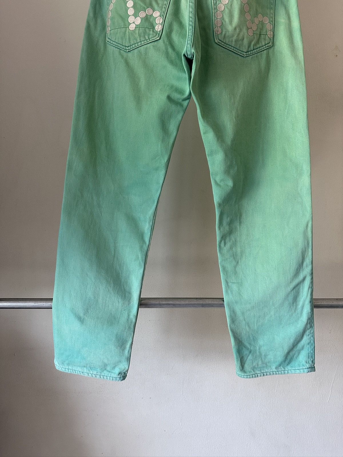 Evisu 2000s Evisu Fairway genes Lime Green Jeans Size US 32 / EU 48 - 6 Thumbnail