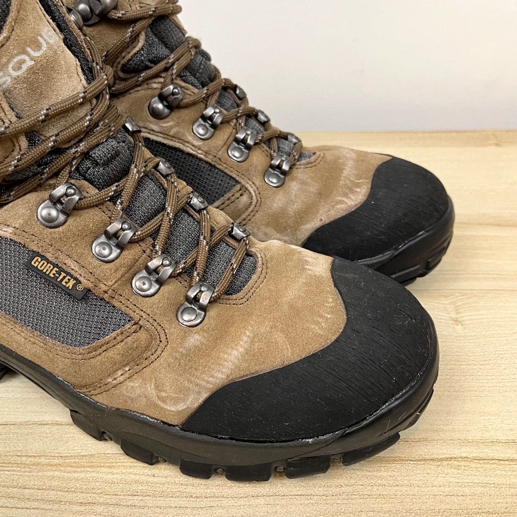 Vasque VASQUE Boots Womens Ranger Brown Goretex GTX Hiking Trail Bootie Outdoor 8.5 Solid Brown Med Breathable Comfort Performance (Mens, Womens, Girls) Size US 9 / IT 39 - 5 Thumbnail