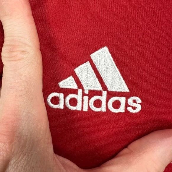 Adidas adidas Rutgers Scarlet Knights Mens Polo Shirt Large Red Short Sleeve Rugby Logo Football Golf Shirt Mens Large Red Adidas Size US L / EU 52-54 / 3 - 5 Thumbnail