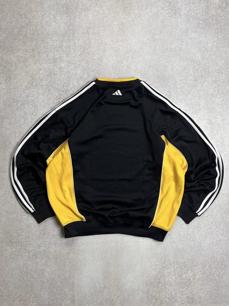 Vintage VINTAGE ADIDAS 3-STRIPED BOXY HEAVY COTTON SWEATSHIRT Y2K L Size US L / EU 52-54 / 3 - 4 Thumbnail