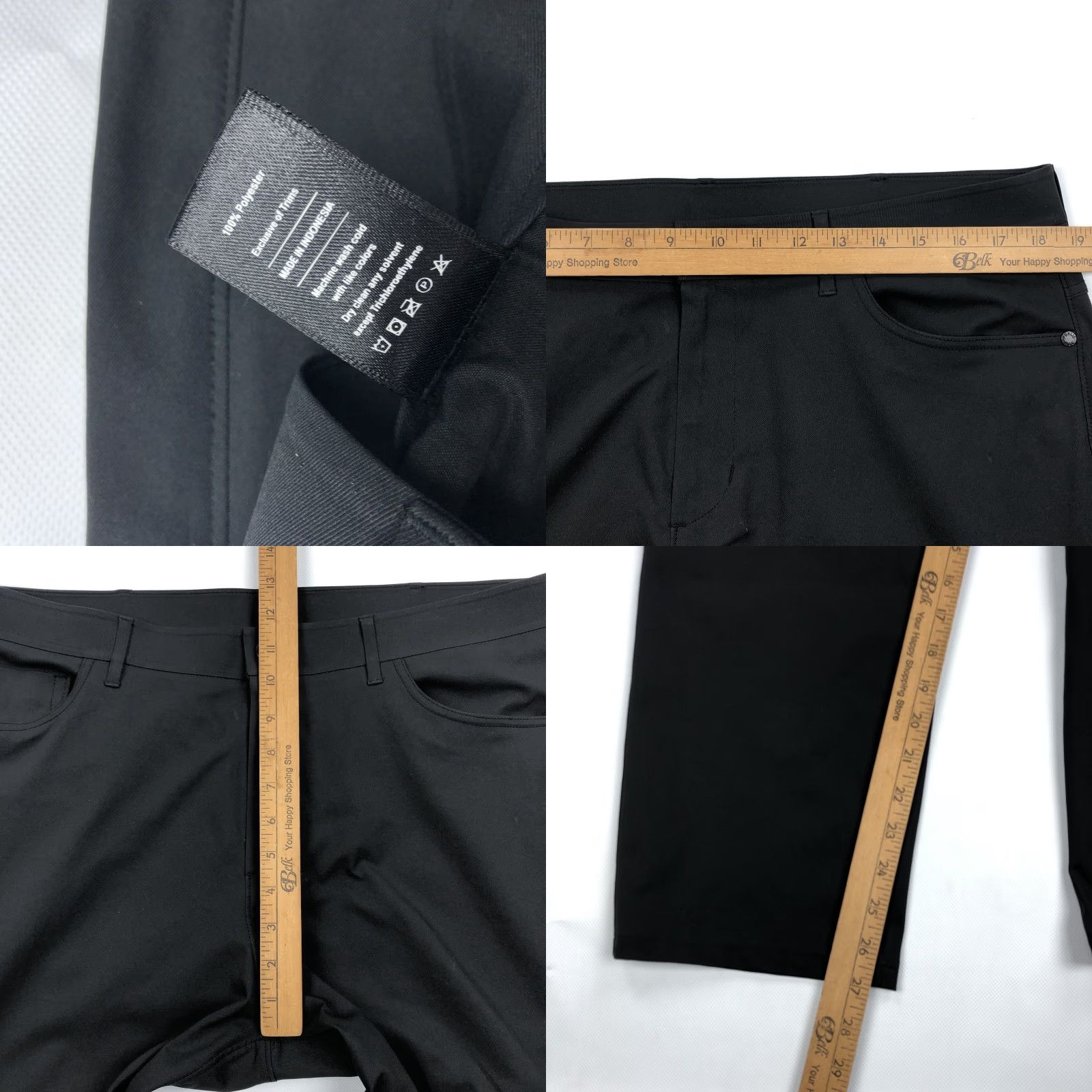 Vintage Public Rec Pants Men’s All Day Every Day Black 36 Regular Inseam 27 Straight Chino Dress Modern Comfort Size US 36 / EU 52 - 8 Thumbnail