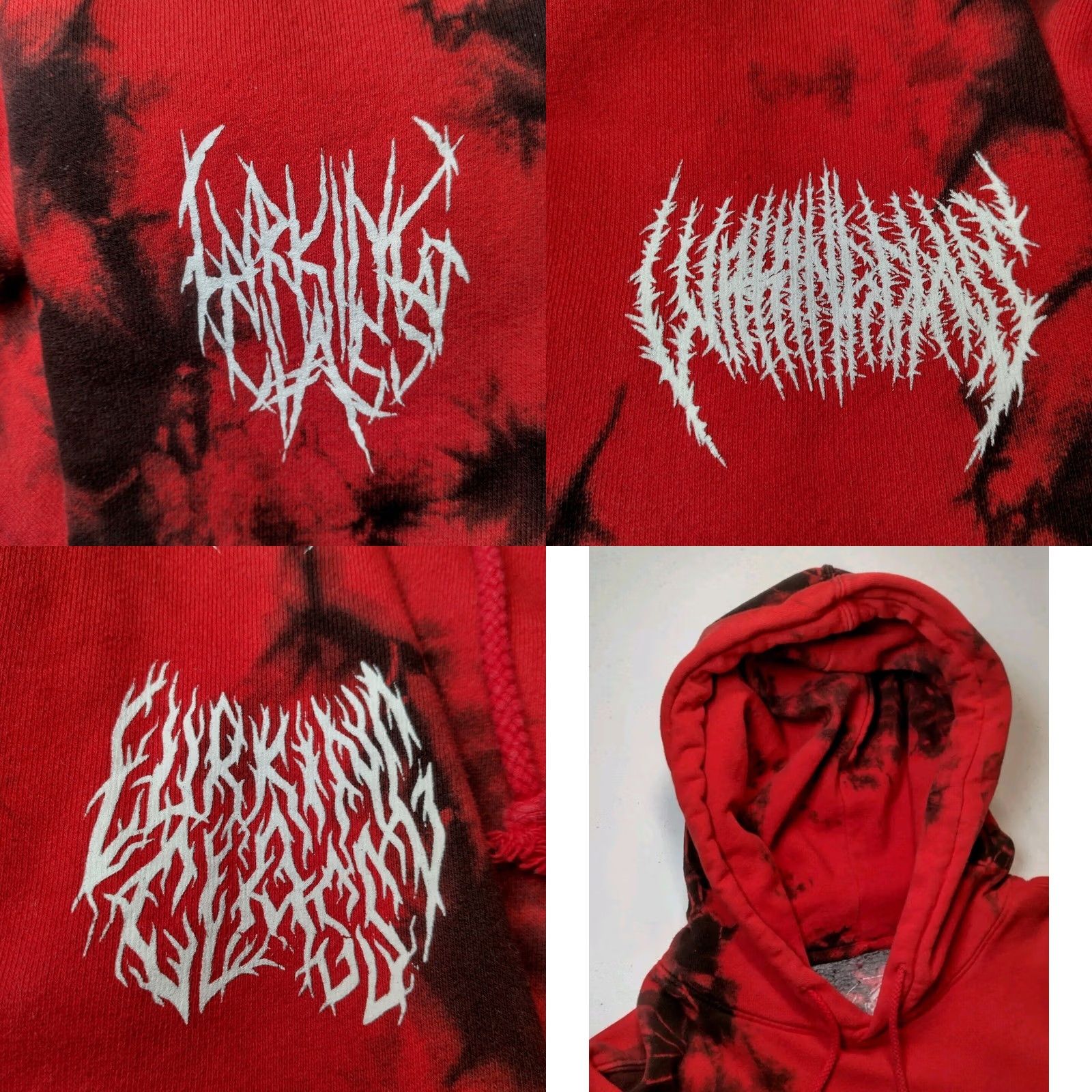 Vintage Sketchy Tank Lurking Class Hooded Sweatshirt Hoodie M Red Tie Dye Reaper Logo Men Pullover Knit Cotton Blend Long Sleeve Drawstring Neon Size US M / EU 48-50 / 2 - 8 Thumbnail