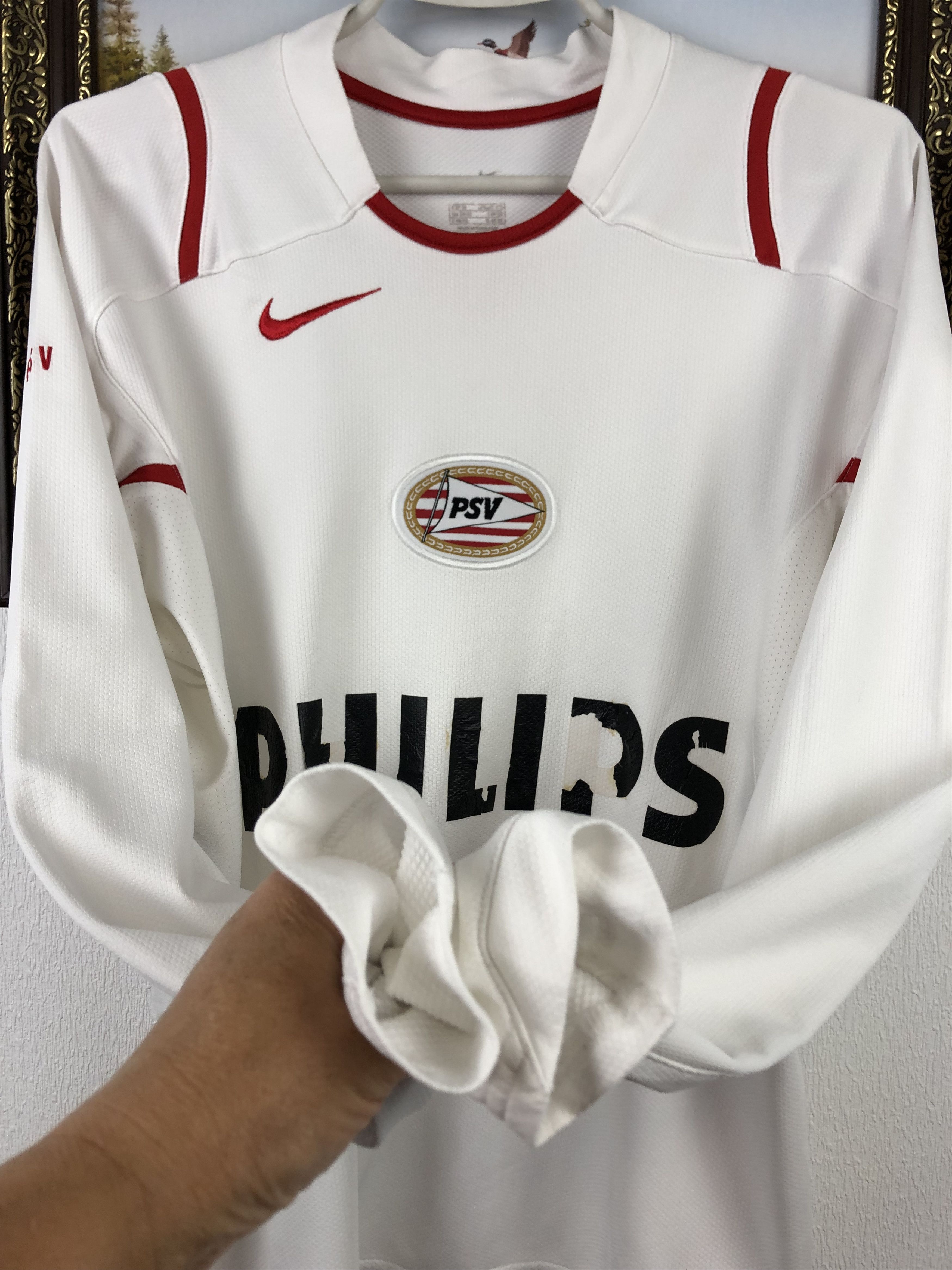 Nike × Vintage Vintage PSV Eindhoven Football Sweatshirt Shirt Long Sleeve Size US M / EU 48-50 / 2 - 8 Thumbnail