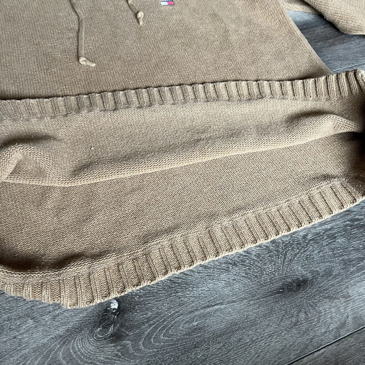 Tommy Hilfiger Vintage 1990s Tommy Hilfiger Embroidered Logo Sweater Hoodie Size US XL / EU 56 / 4 - 3 Thumbnail
