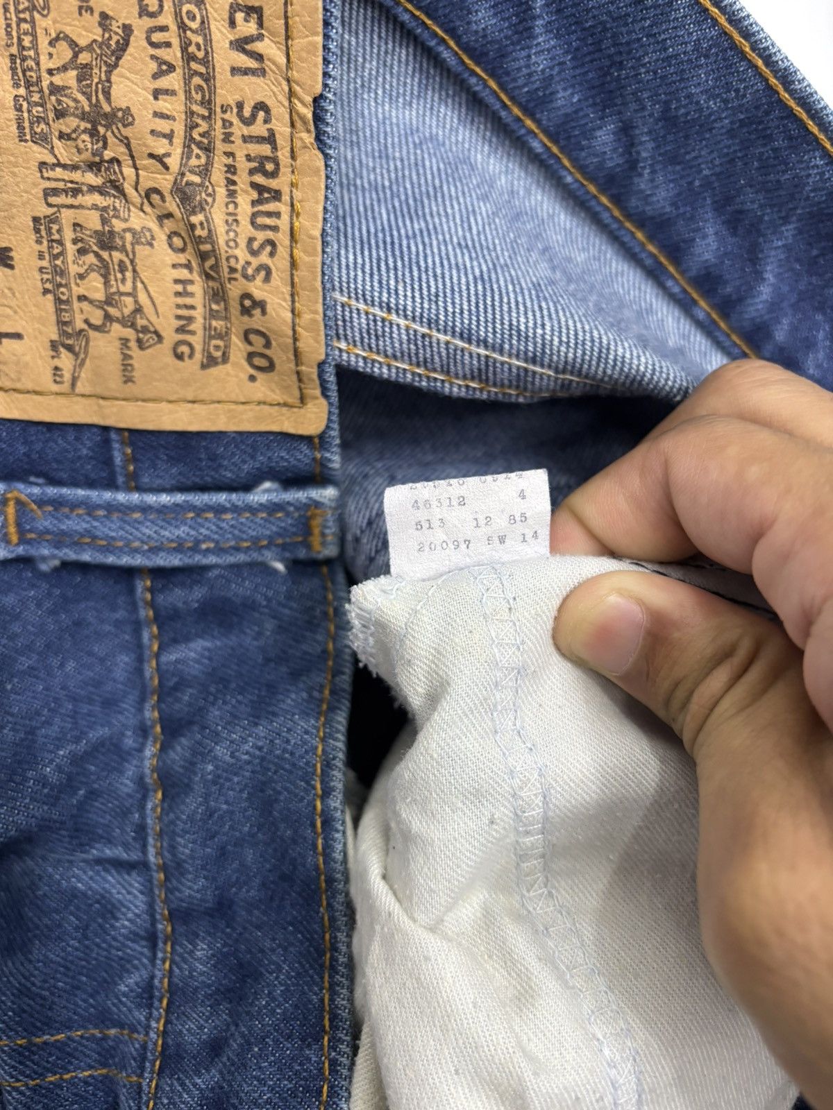 Hedi Slimane ❤️‍🔥Vintage Levis 516 Orange Tab Flared Jean Made in USA Size US 30 / EU 46 - 11 Thumbnail