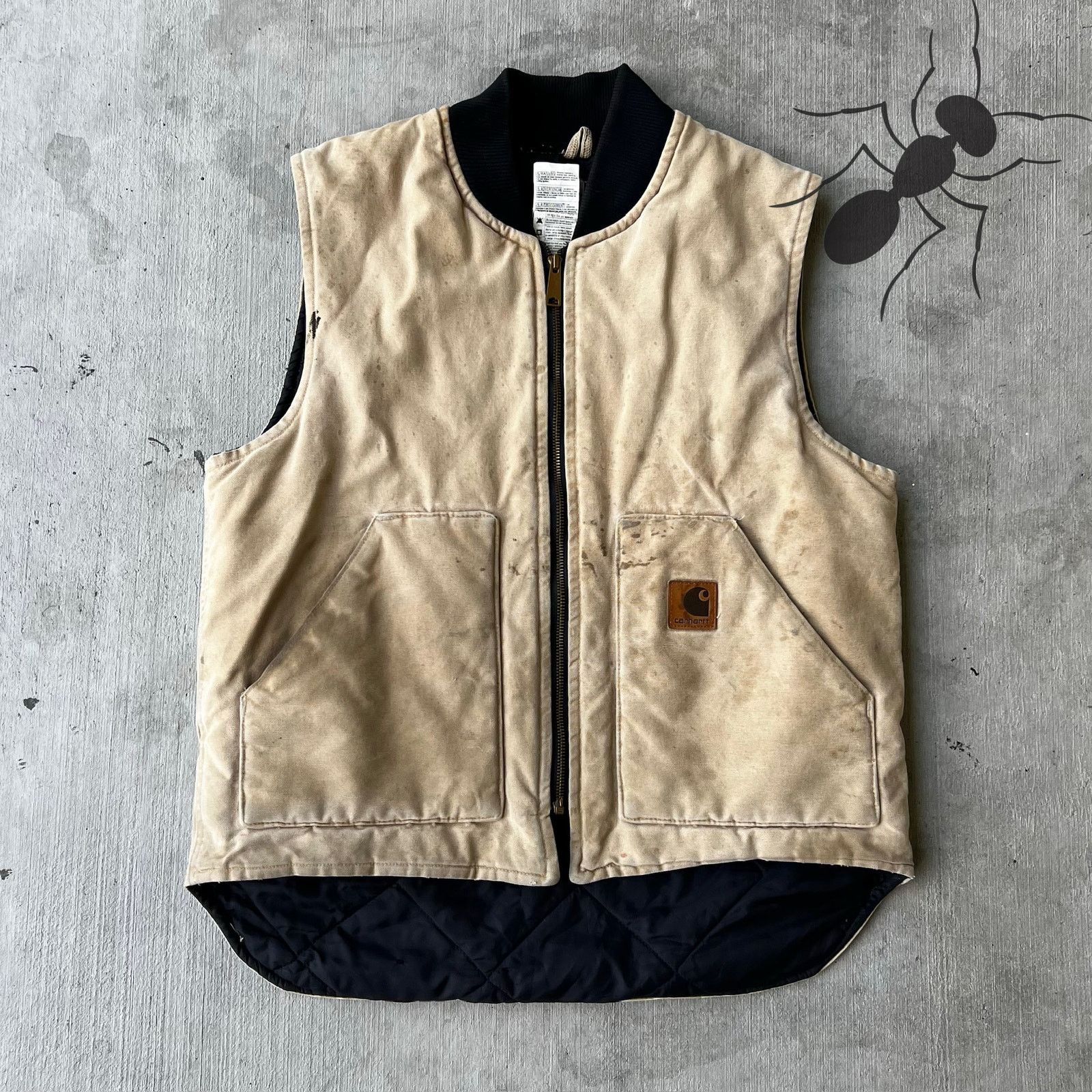 Carhartt × Vintage Carhartt V02 WET brown work wear vest Size US L / EU 52-54 / 3 - 1 Thumbnail