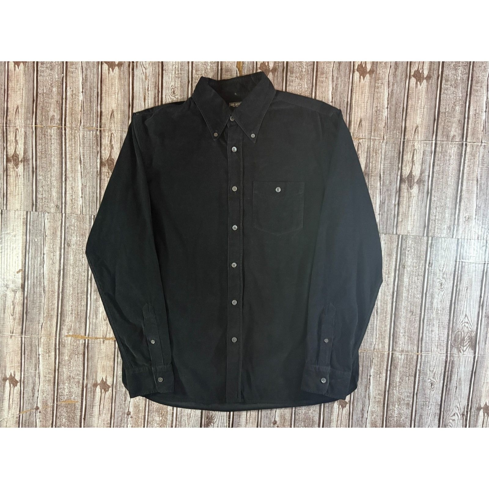 Todd Snyder micro corduroy shirt size M color Black NWOT