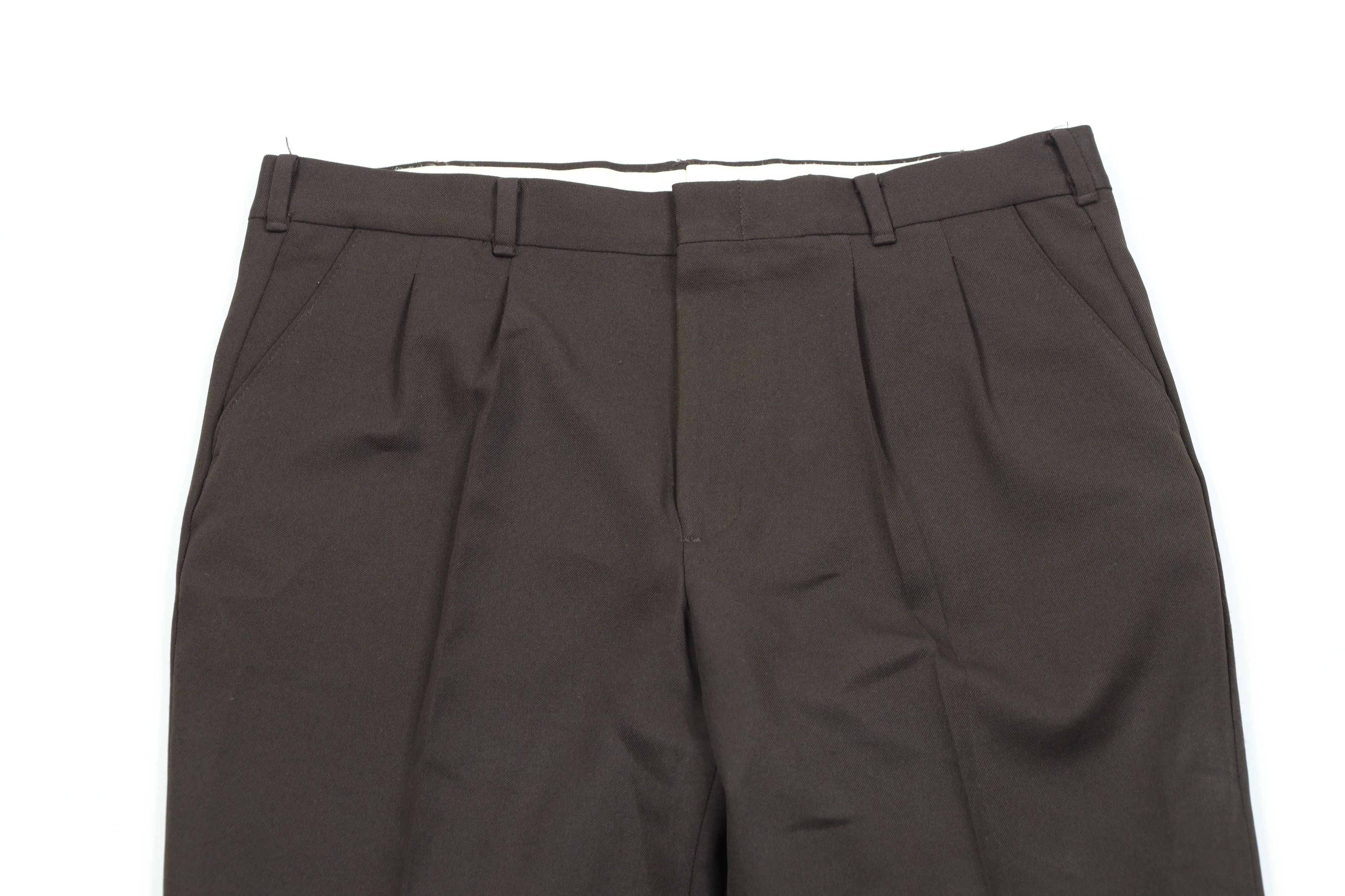 Vintage Vintage 70s Streetwear Flared Wide Leg Chino Pants Brown USA Size US 36 / EU 52 - 2 Thumbnail