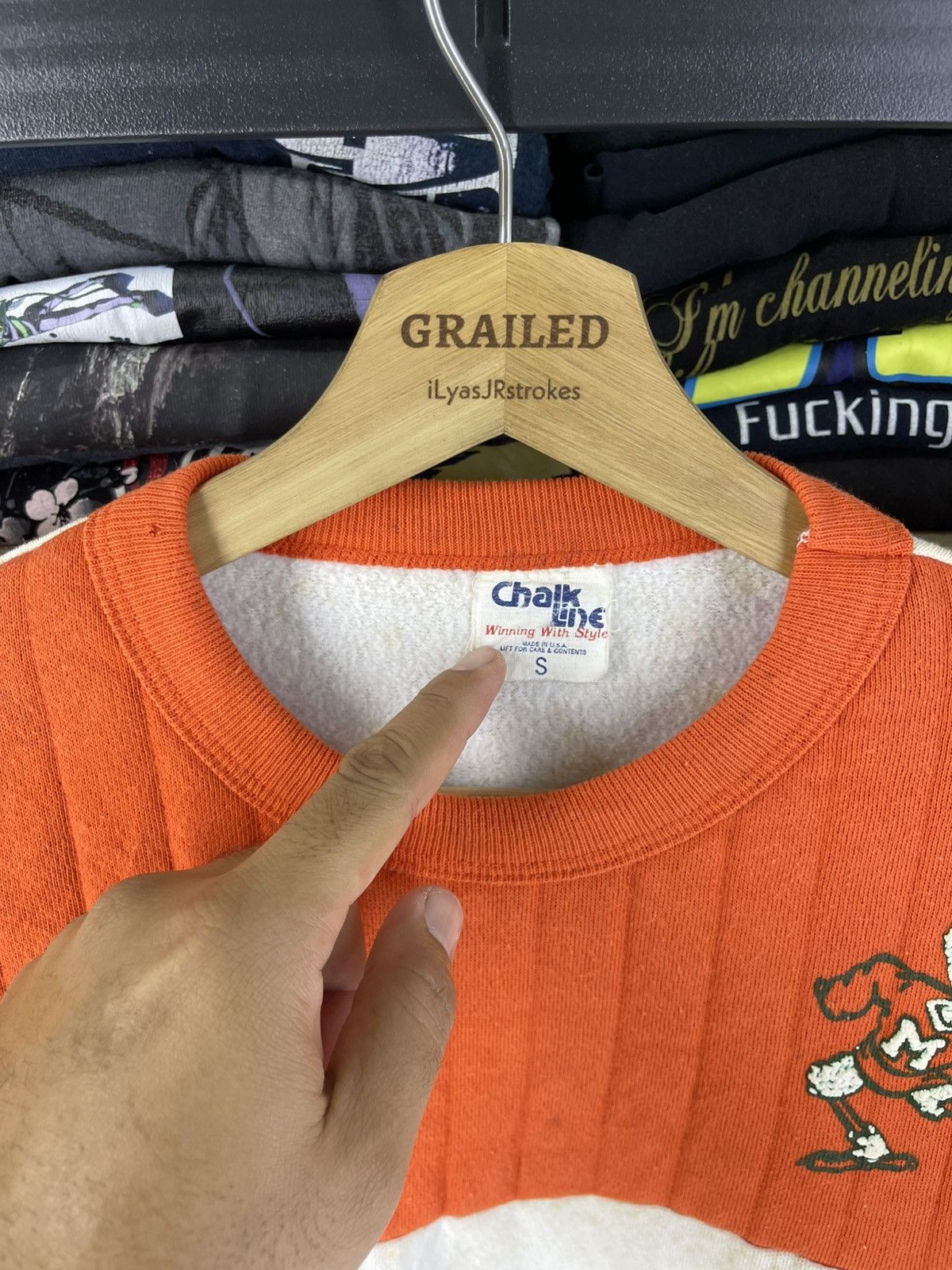 Chalk Line Vintage Miami Hurricanes Basketball Sweatshirt Size US S / EU 44-46 / 1 - 17 Thumbnail