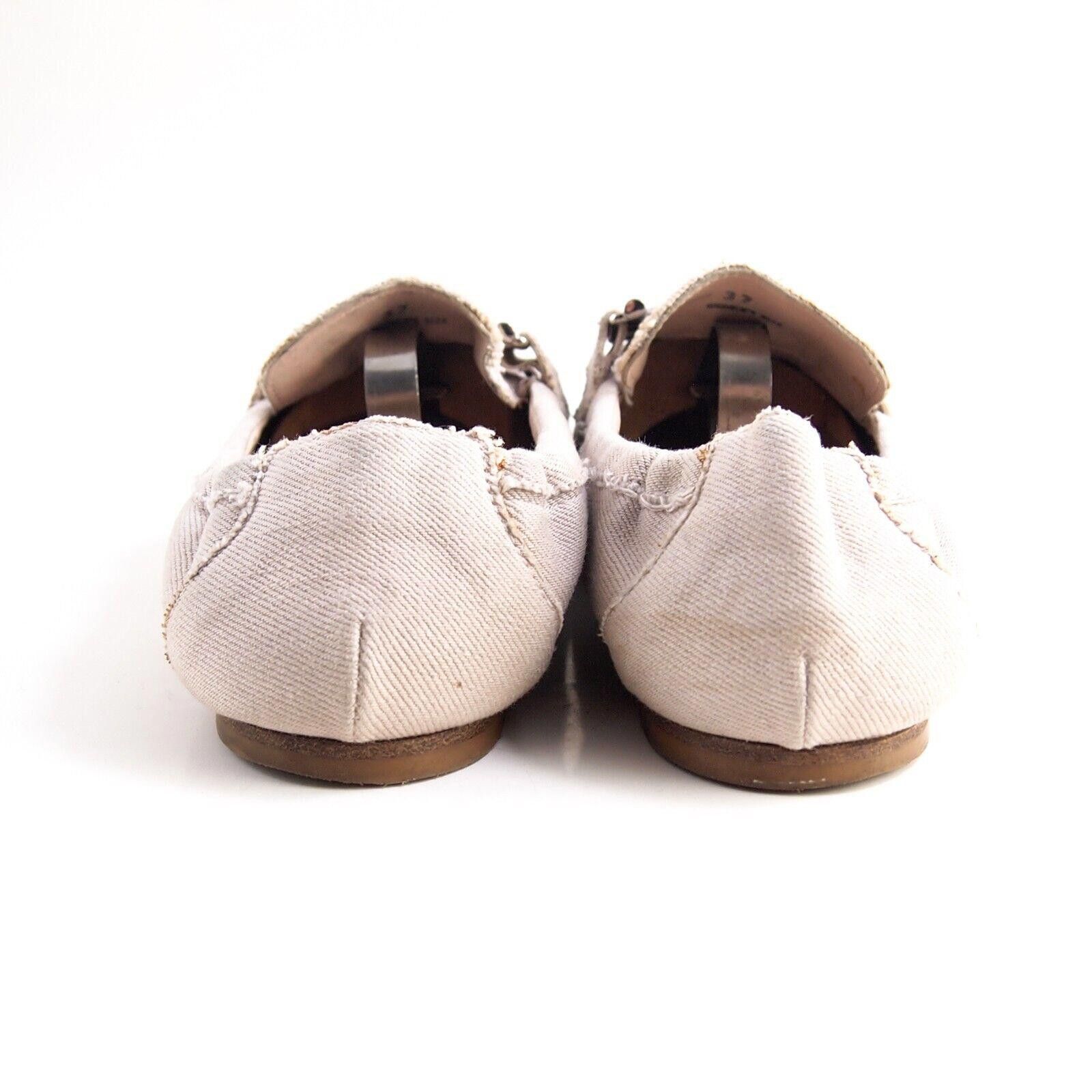 Tod's Tod's TT Loafers Mules Beige Denim Distressed EU 37 US 7 Size US 7 / IT 37 - 8 Thumbnail