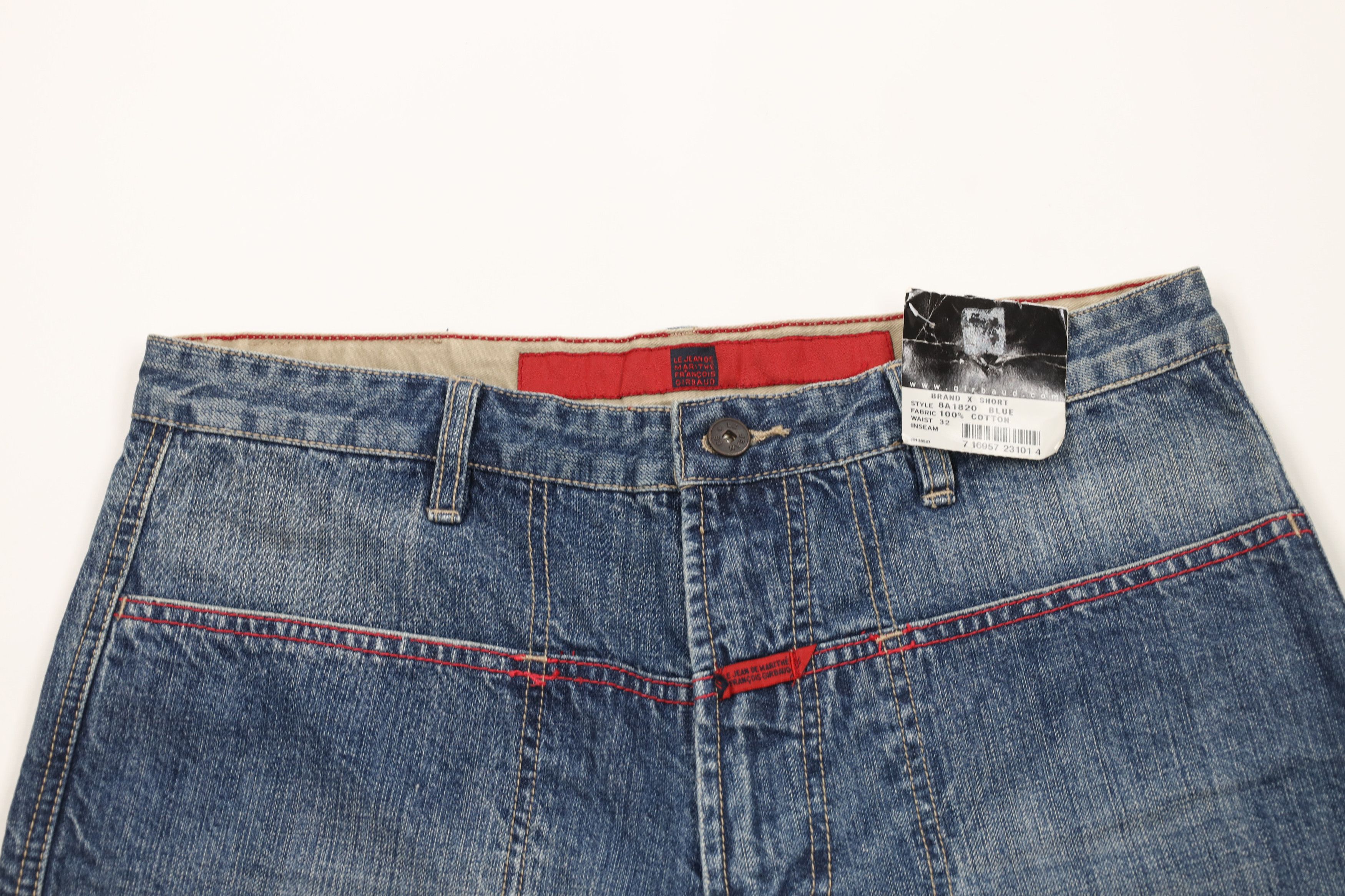 Marithe + Francois Girbaud × Vintage Deadstock Vintage 90s Marithe Francois Girbaud Jean Shorts Size US 32 / EU 48 - 2 Thumbnail