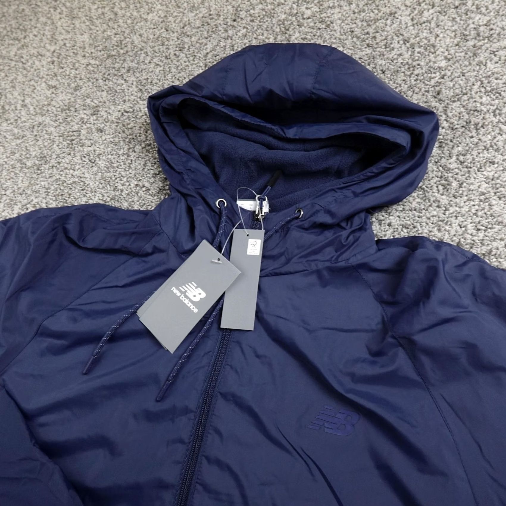 New Balance NEW Balance Jacket Mens L Blue Hooded Fleece Lined Windbreaker Outdoor Coat Size US L / EU 52-54 / 3 - 2 Thumbnail