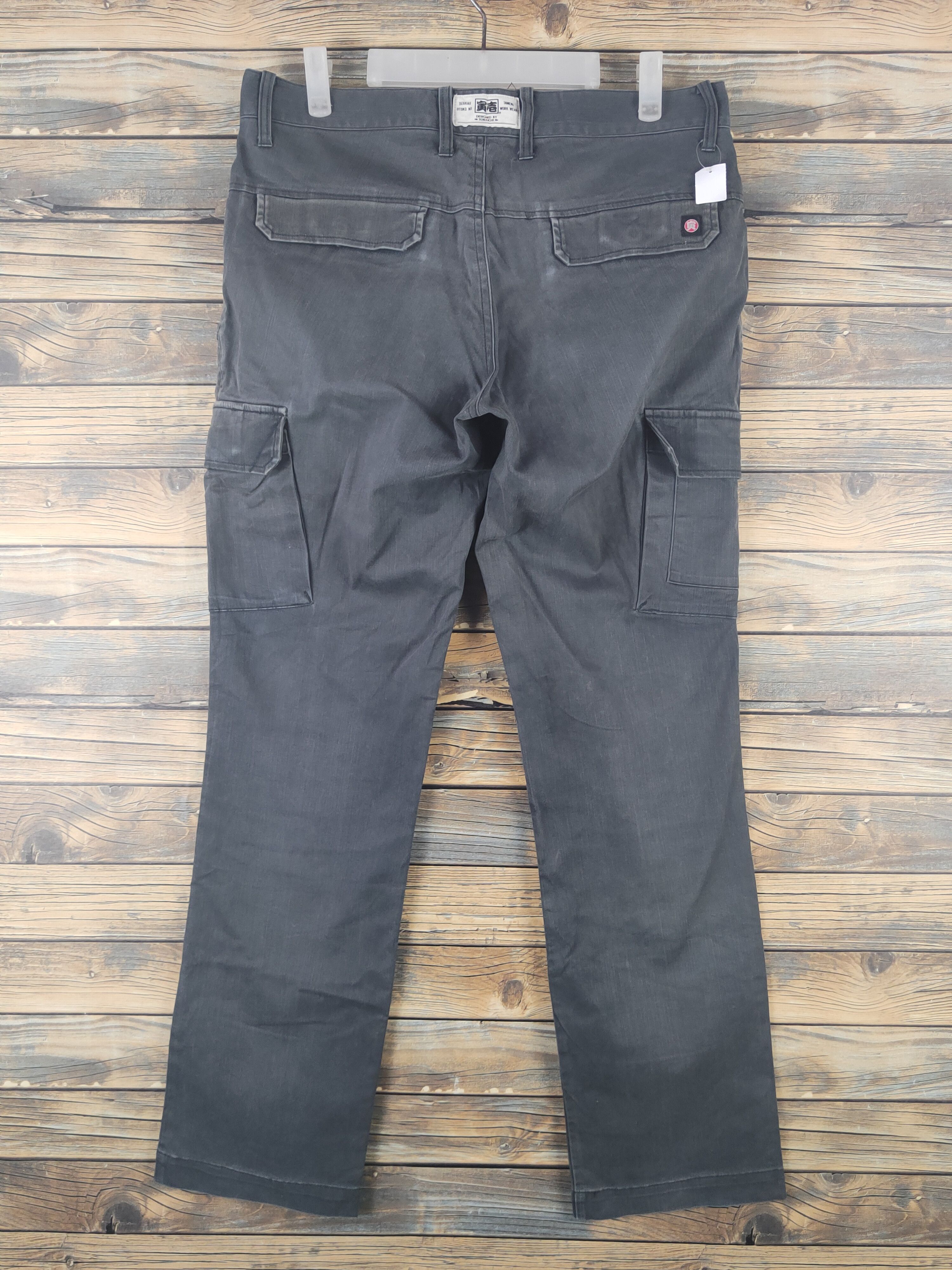 Japanese Brand DL Toraichi Dark Gray Multipocket Tactical Cargo Pants #1506 Size US 33 - 7 Thumbnail