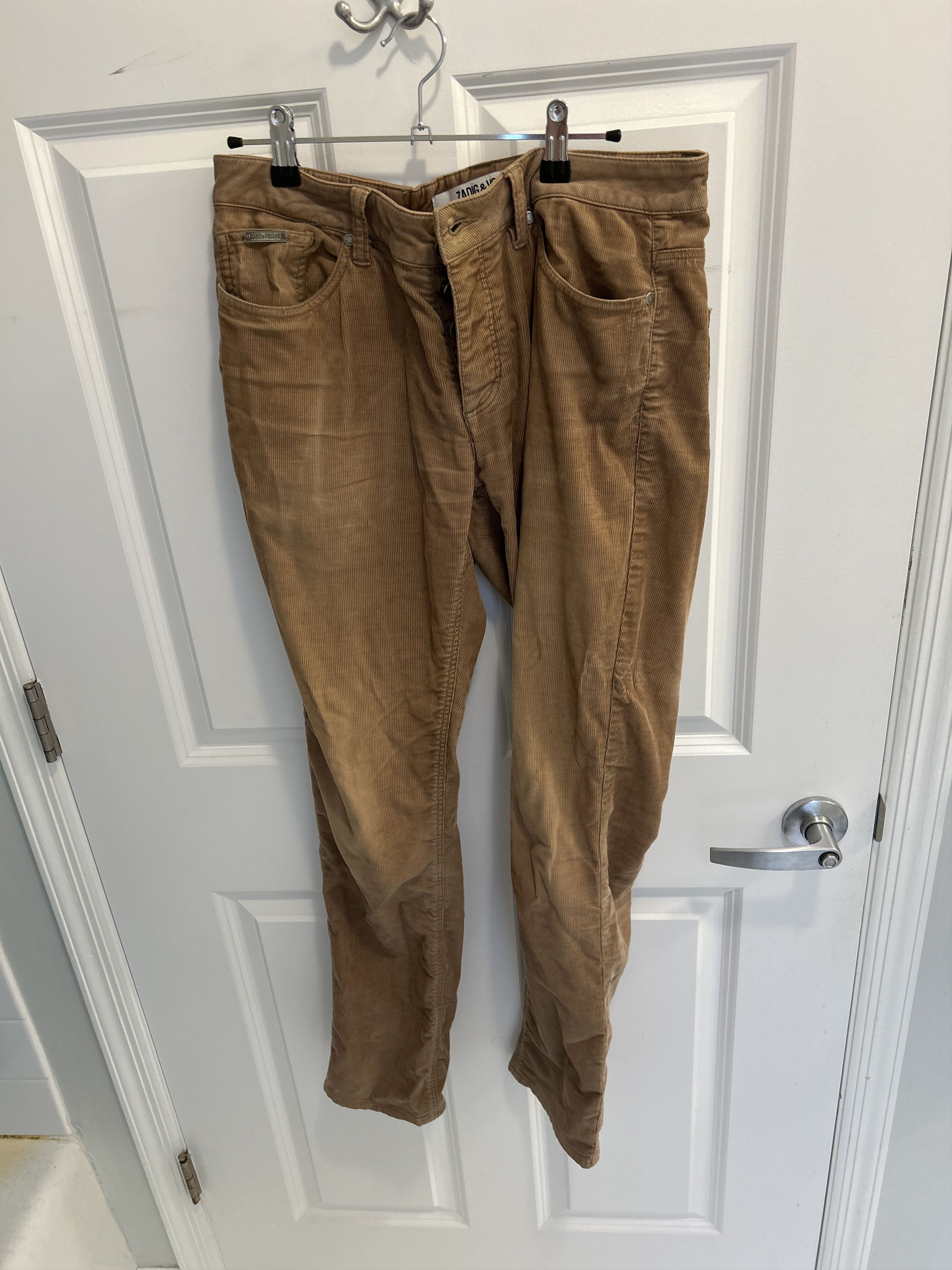 Zadig & Voltaire Beige corduroy pants