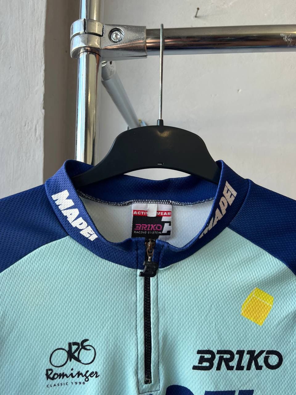Vintage 1996 MAPEI TEAM ROMINGER BRIKO CYCLING BIKE JERSEY SHIRT XL Size US XL / EU 56 / 4 - 4 Thumbnail