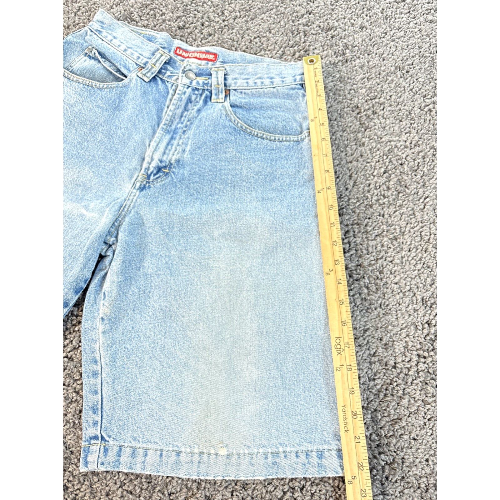 Vintage VINTAGE Union Bay Shorts Mens 30 Light Wash Distressed Denim Bermuda 90s USA Mens Size US 30 / EU 46 - 2 Thumbnail