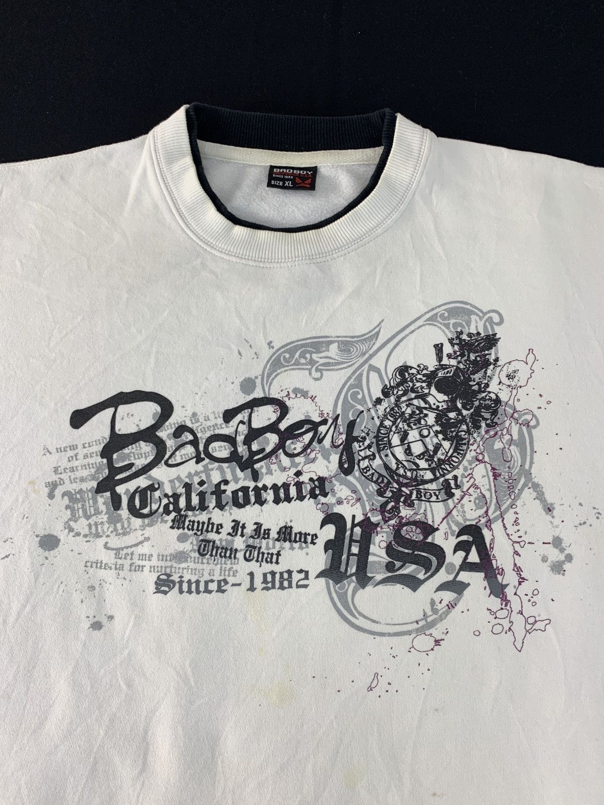 Japanese Brand Bad Boy California Big Logo Crewneck Pullover Hip Hop Logo Size US L / EU 52-54 / 3 - 3 Thumbnail