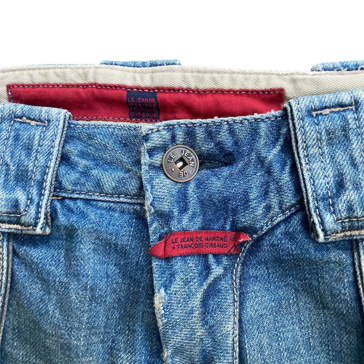 Marithe + Francois Girbaud × Seditionaries VINTAGE MARITHE FRANCOIS GIRBAUD BONDAGE JEANS Size US 32 / EU 48 - 10 Thumbnail